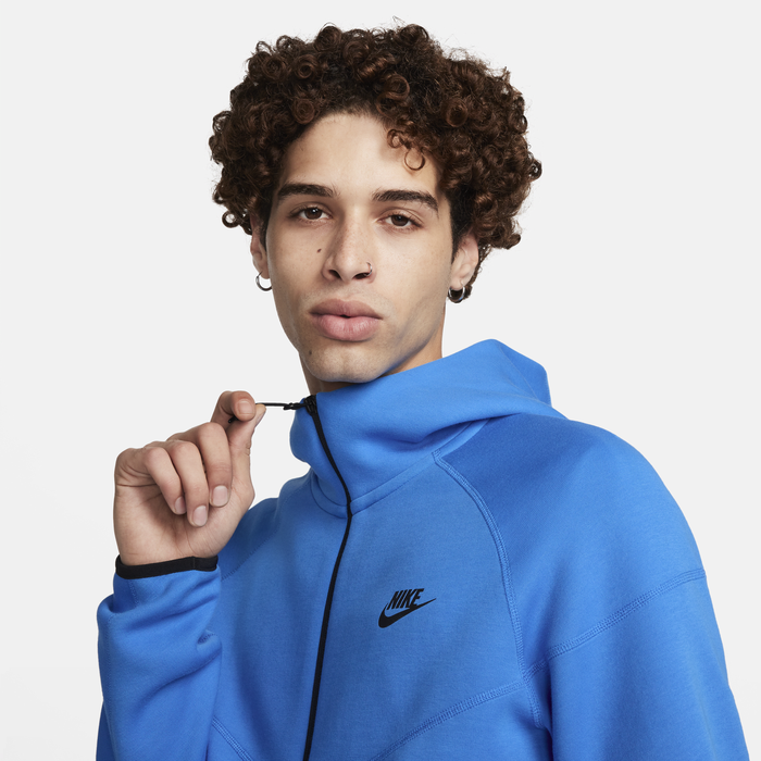 Nike tech fleece blue hoodie sales