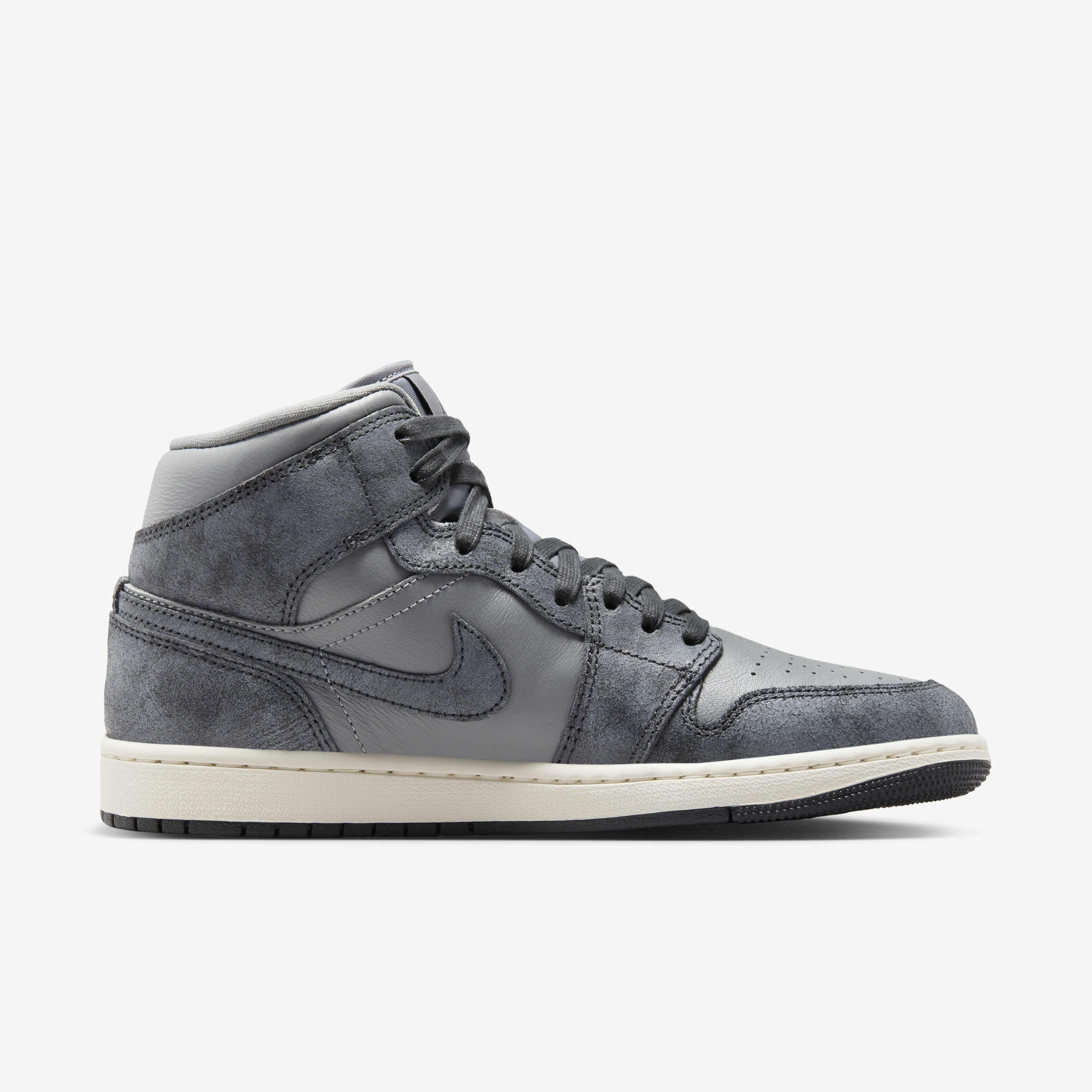 【新品】NikeWomen'sAirJordan1\"Medium Grey\" Jordan 1 Mid Cement Grey W for sale | eBay