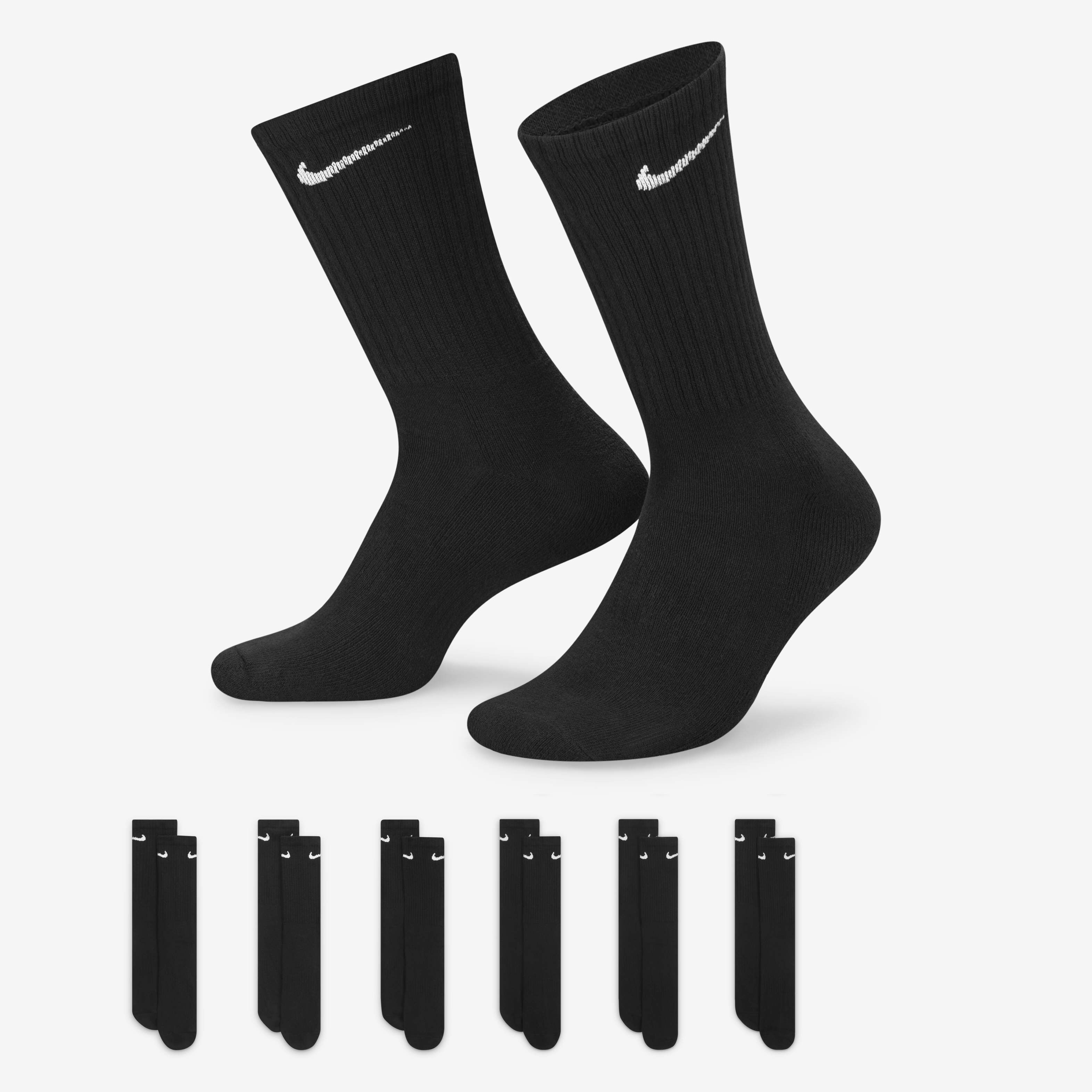 Nike 6 pack performance cotton crew socks discount