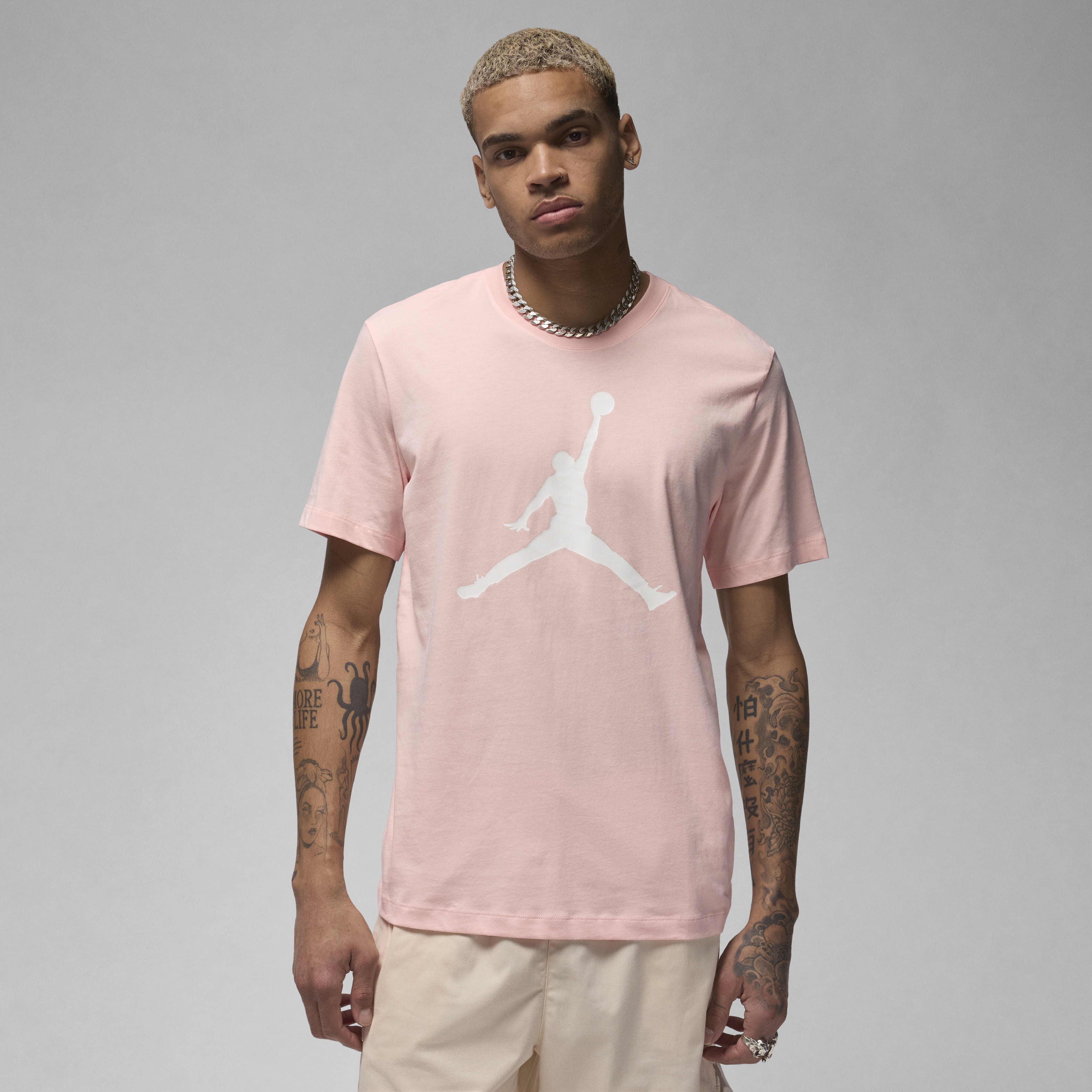 Buy Jordan Jumpman Men's T-Shirt - Legend Pink/White | Nike