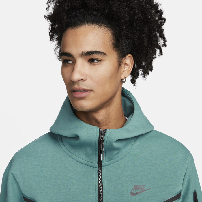 Nike tech fleece hoodie sales green