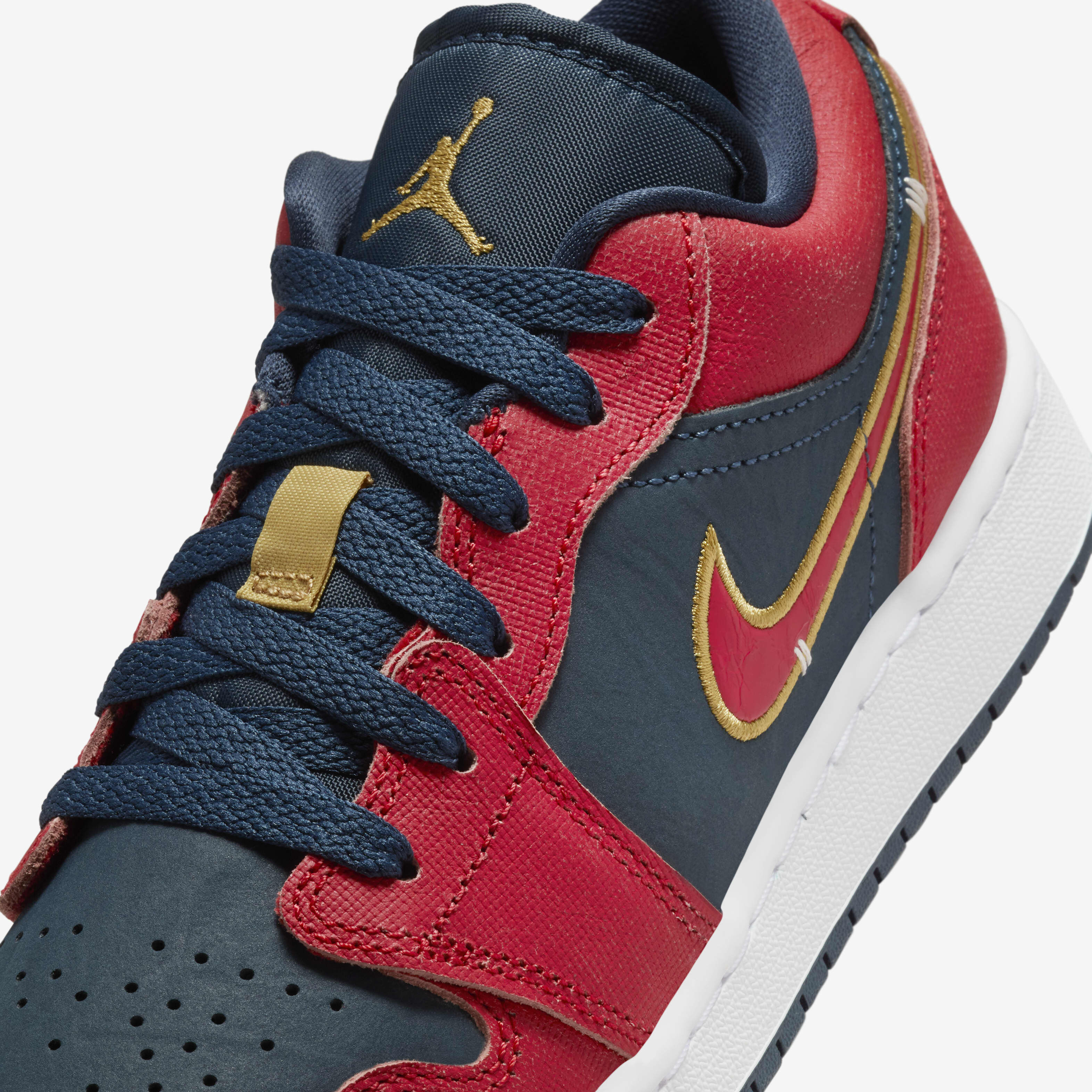 Air jordan 1 low red/black/gold/blue clearance