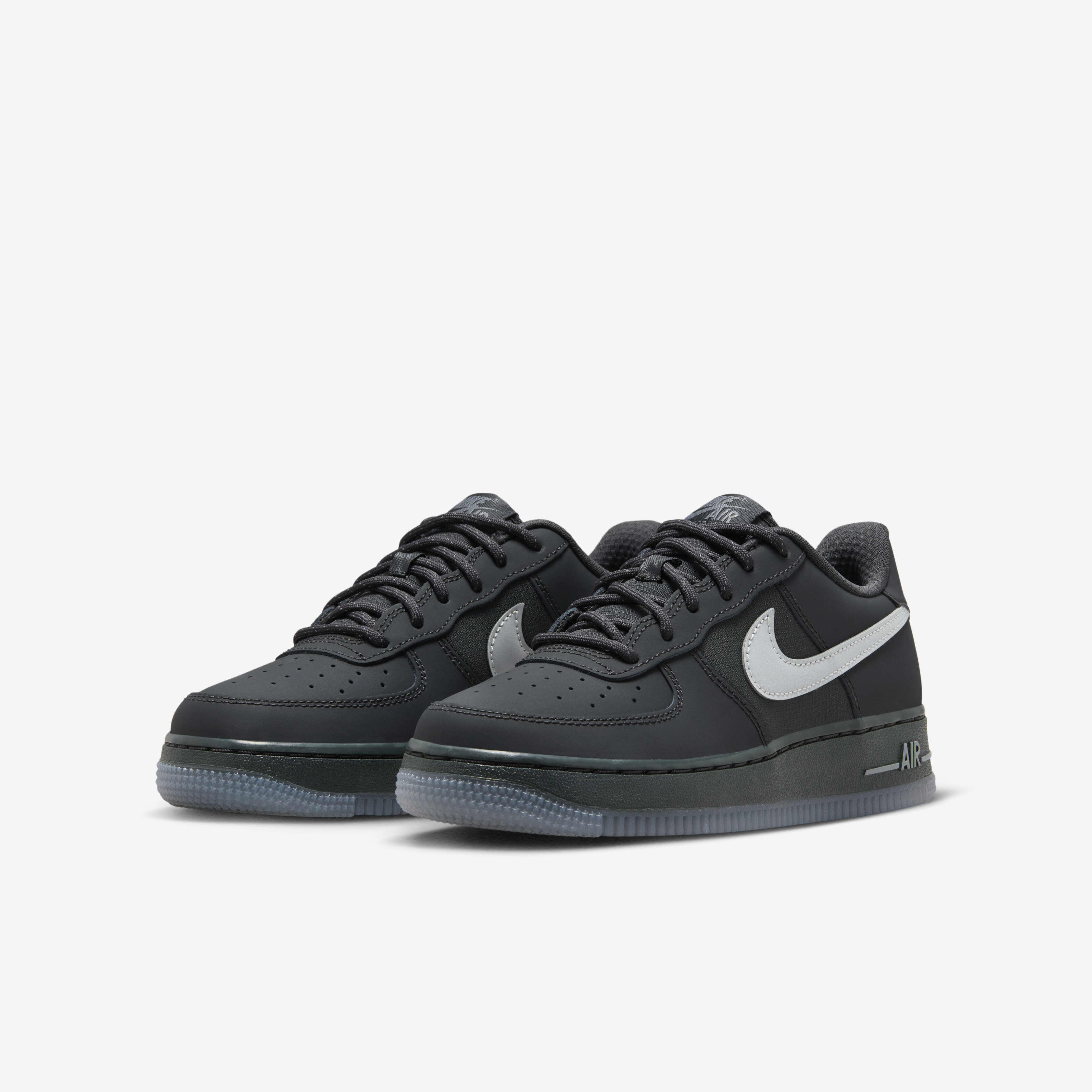 Buy Nike Air Force 1 Older Kids Shoes Anthracite Cool Grey Reflect Silver Nike Saudi Official