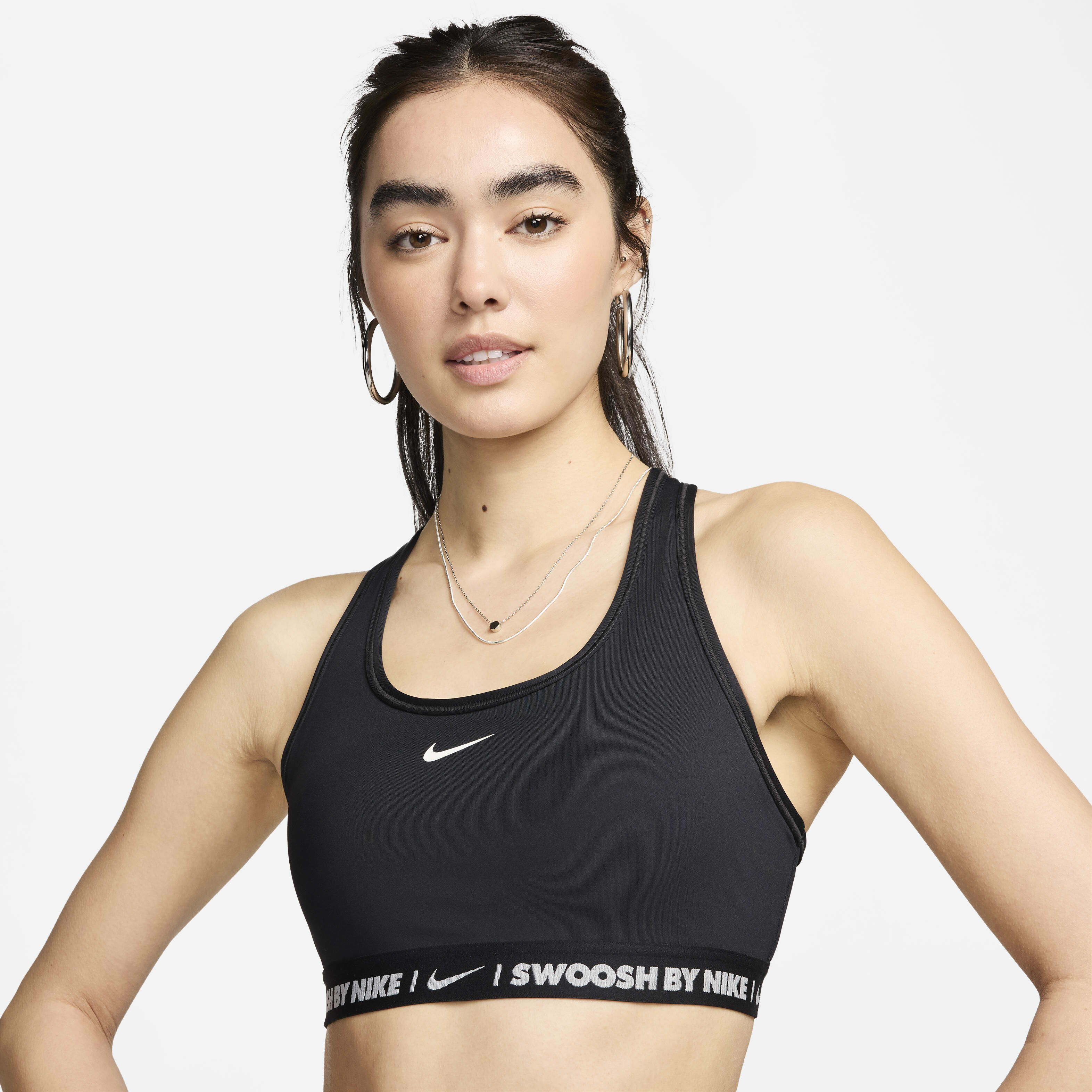 nike swoosh logo bra
