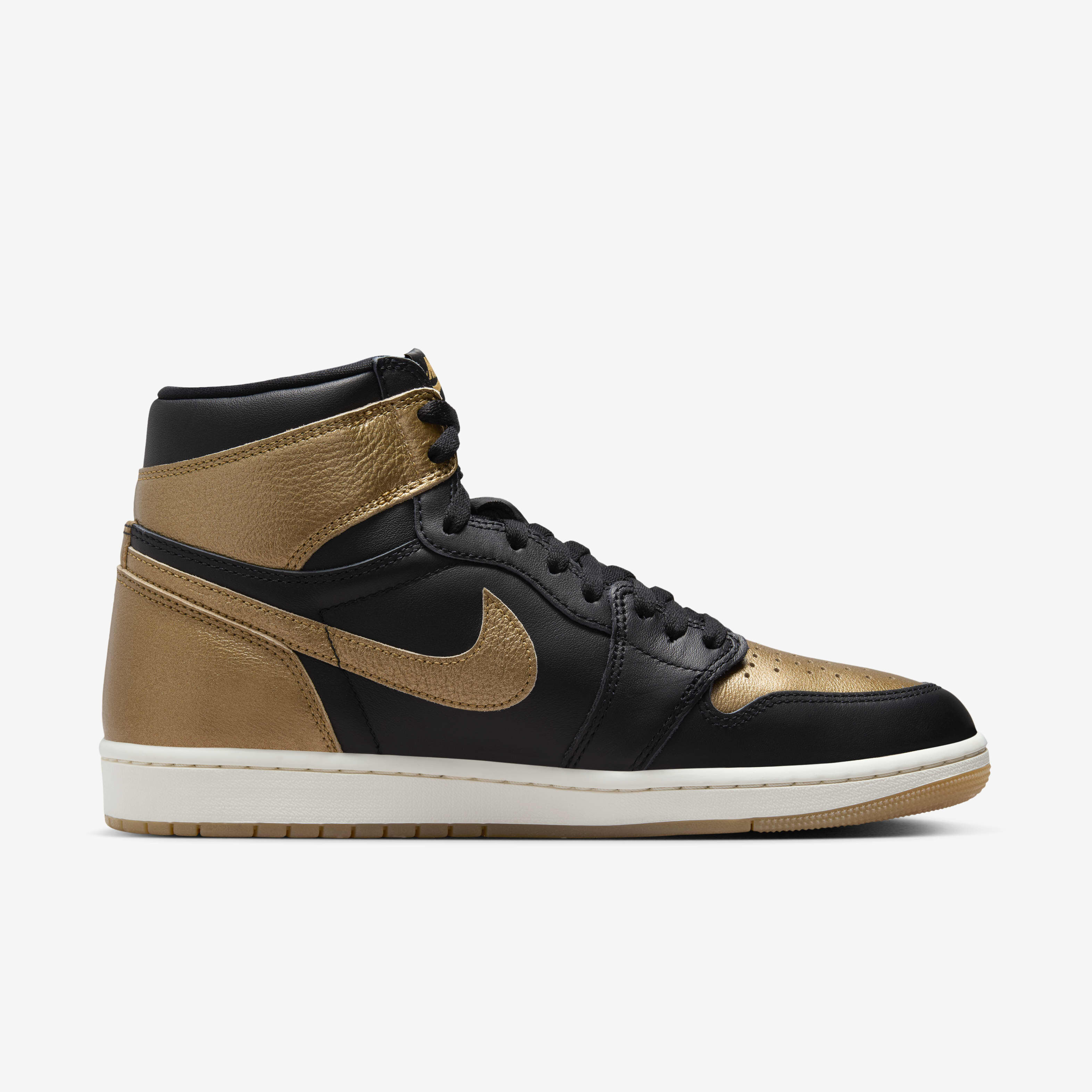 Buy Air Jordan 1 Retro High OG Men s Shoes Black Sail Metallic Gold Nike Saudi Official