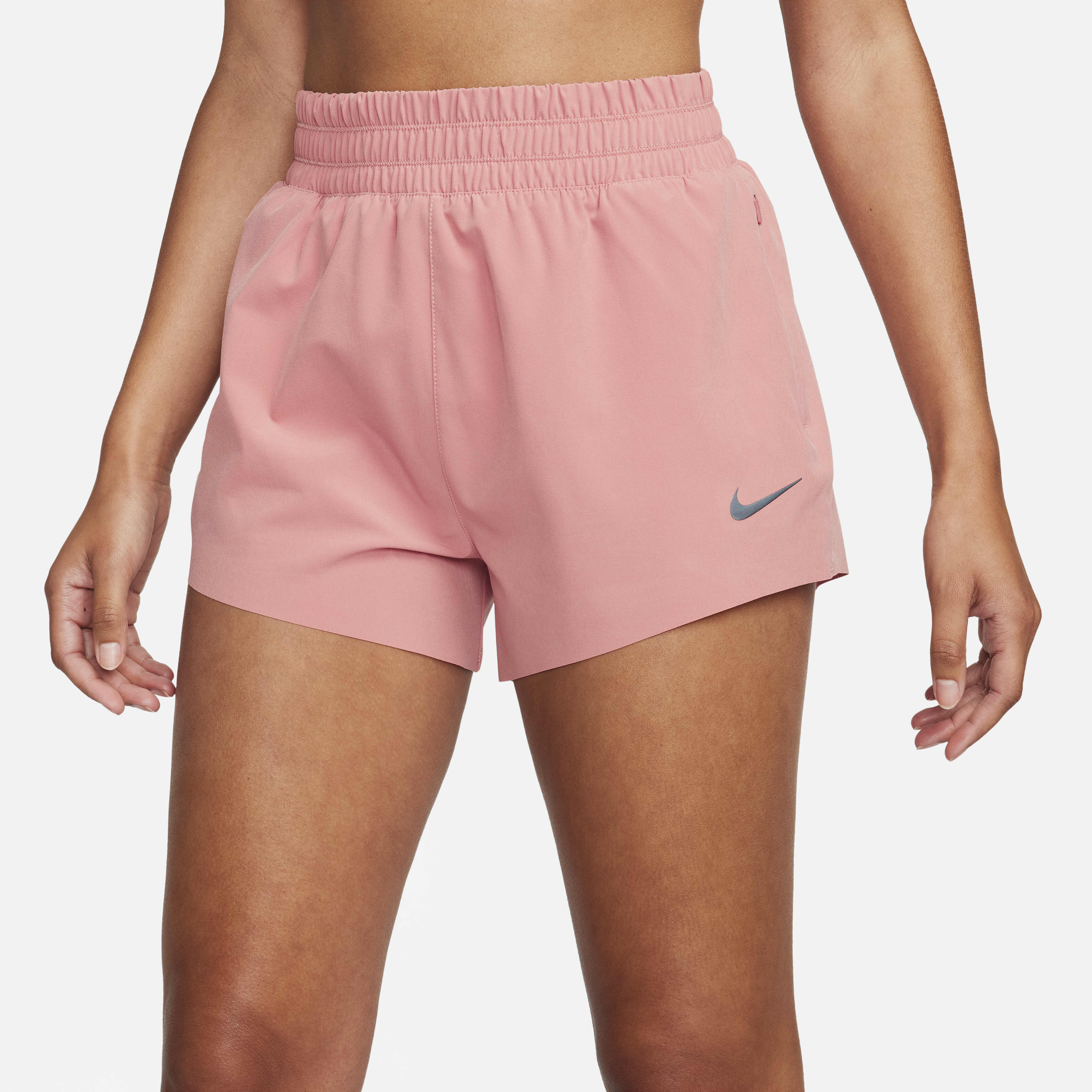 Nike cream high waist running shorts deals