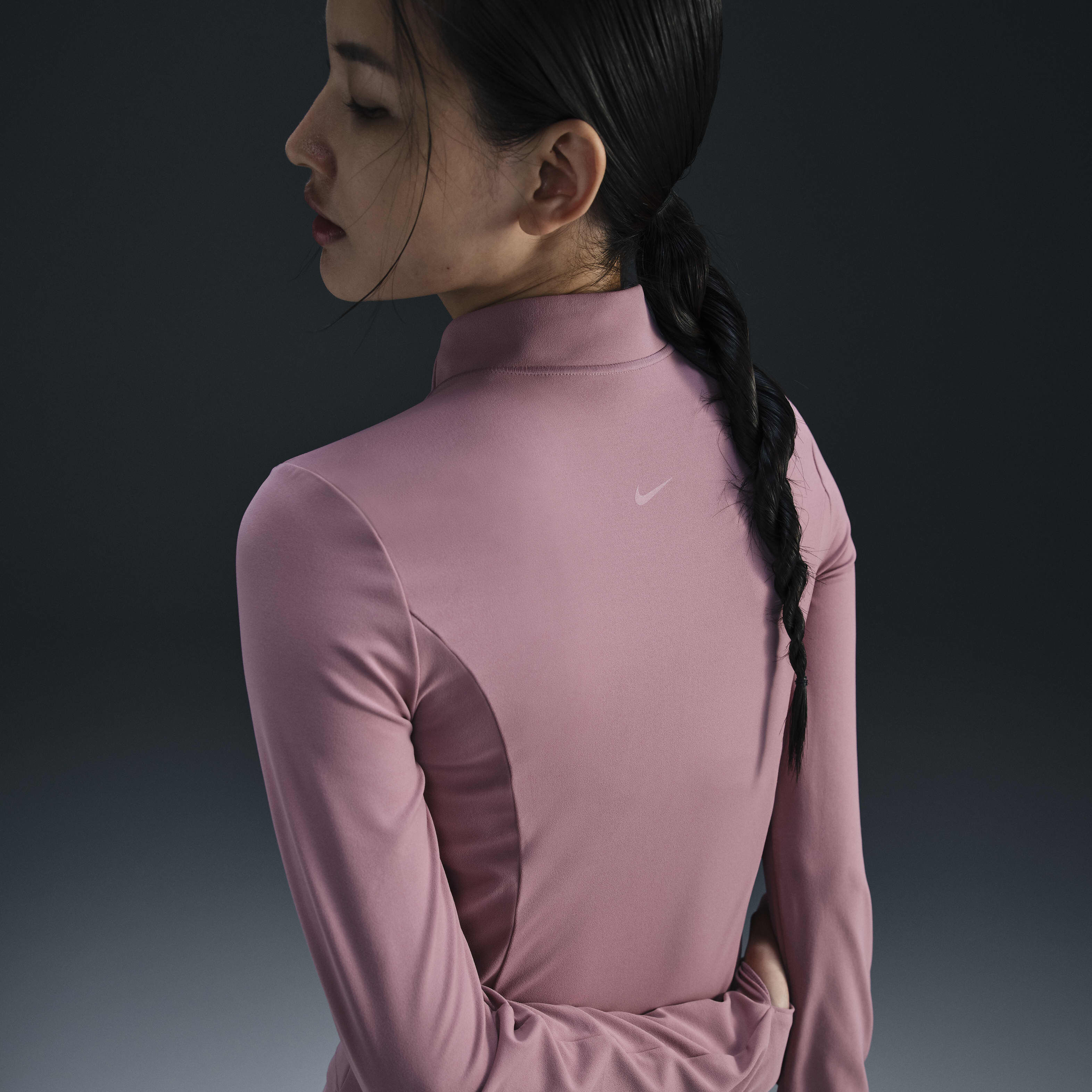 Buy Nike Zenvy Women's Dri-FIT Full-Zip Long-Sleeve Top - Plum