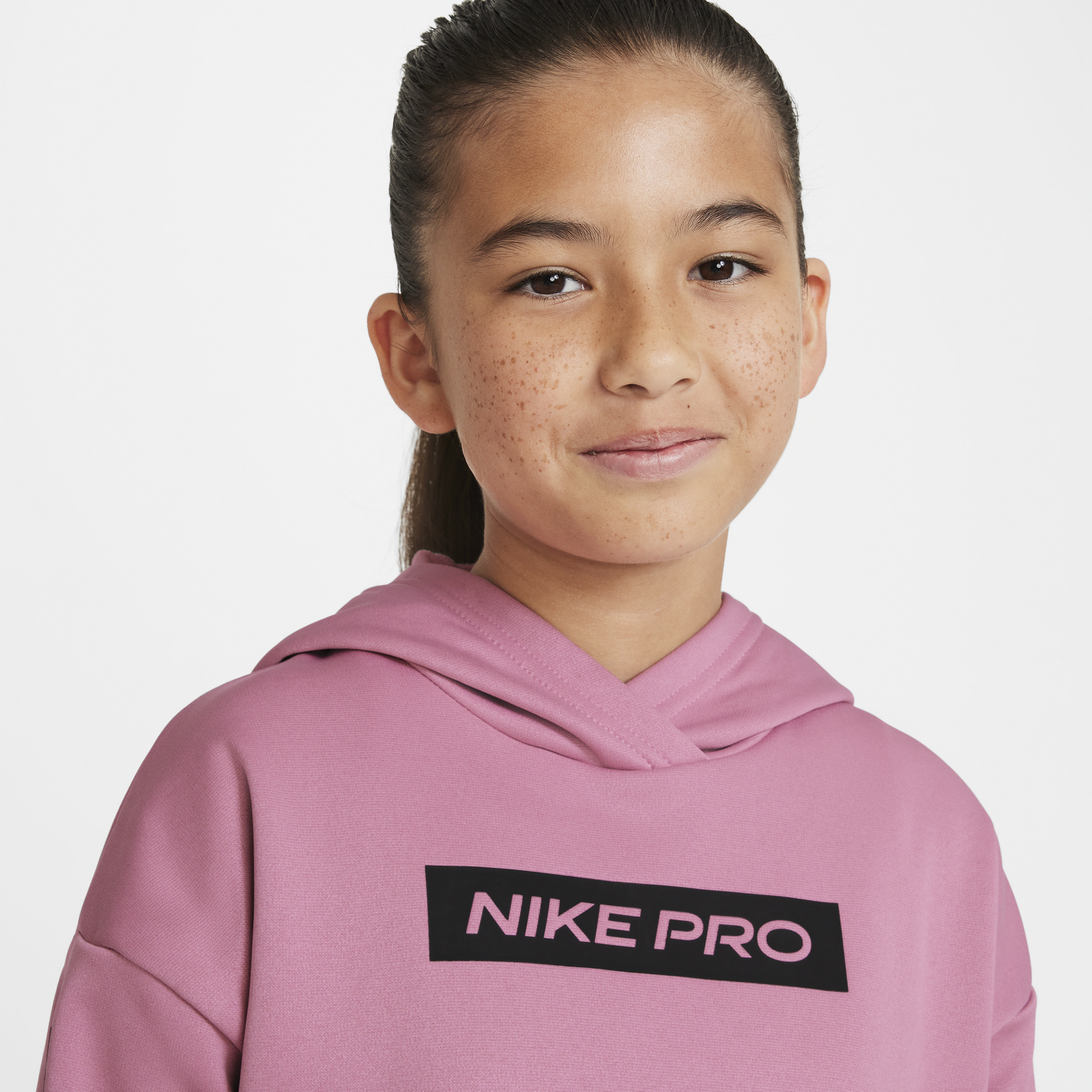 Nike pro sales hoodie women's