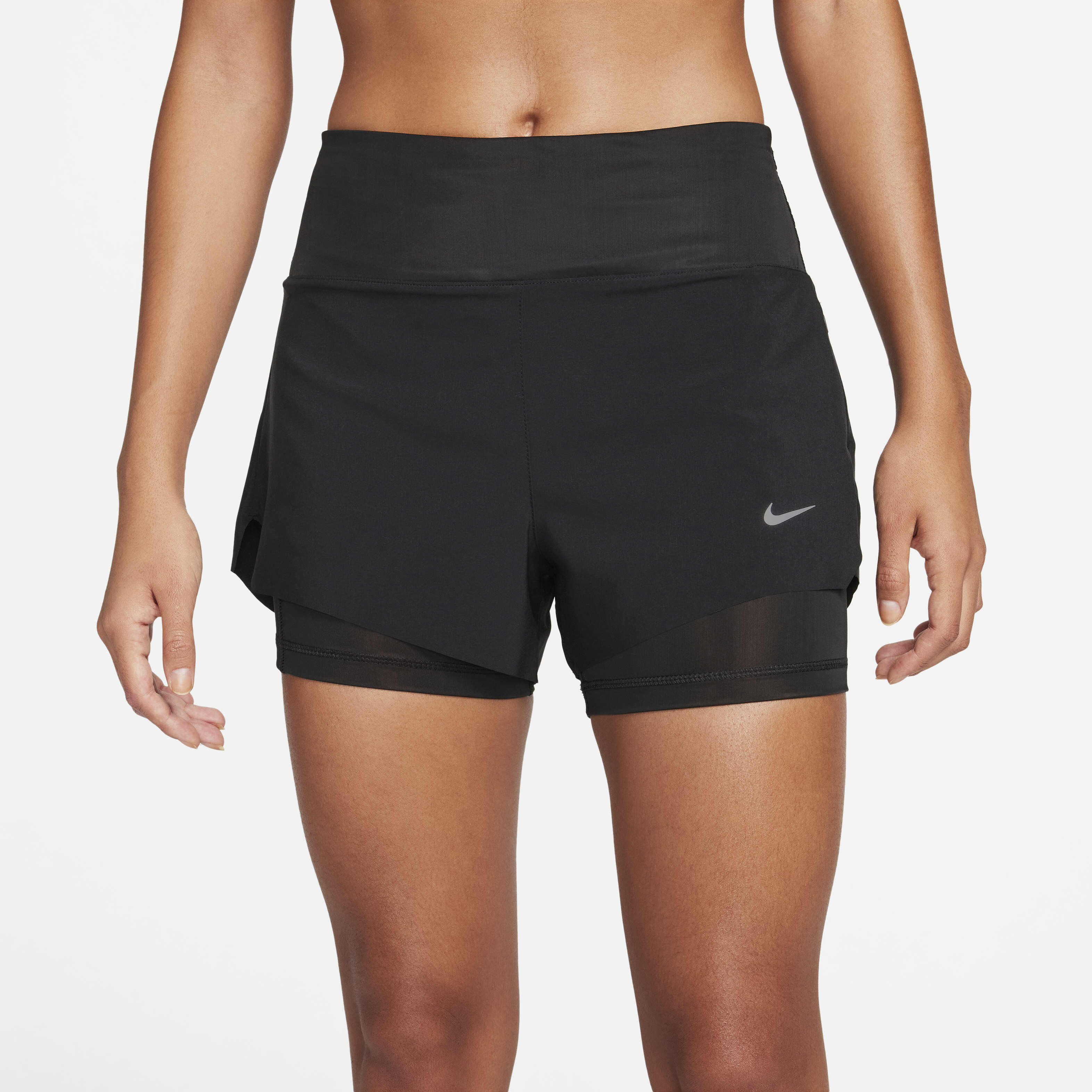 Buy Nike Dri FIT Swift Women s Mid Rise 8cm approx. 2 in 1 Running Shorts with Pockets Nike Saudi Official