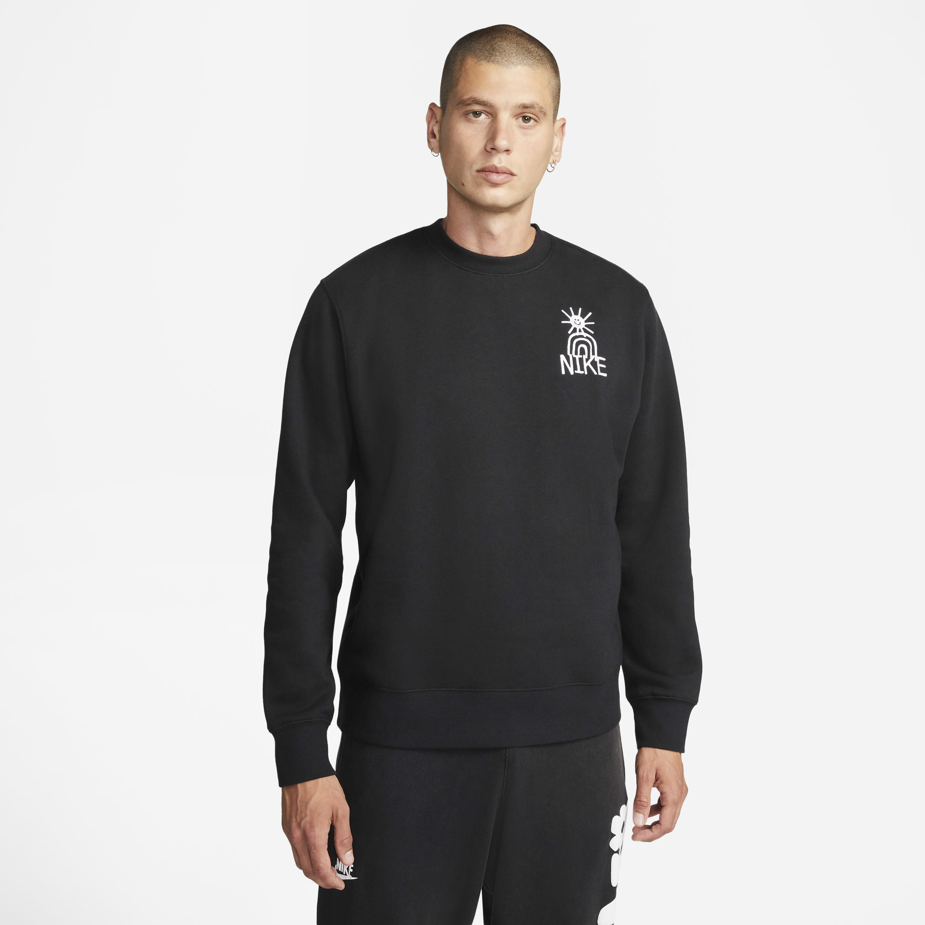 Nike sportswear men's fleece crew store