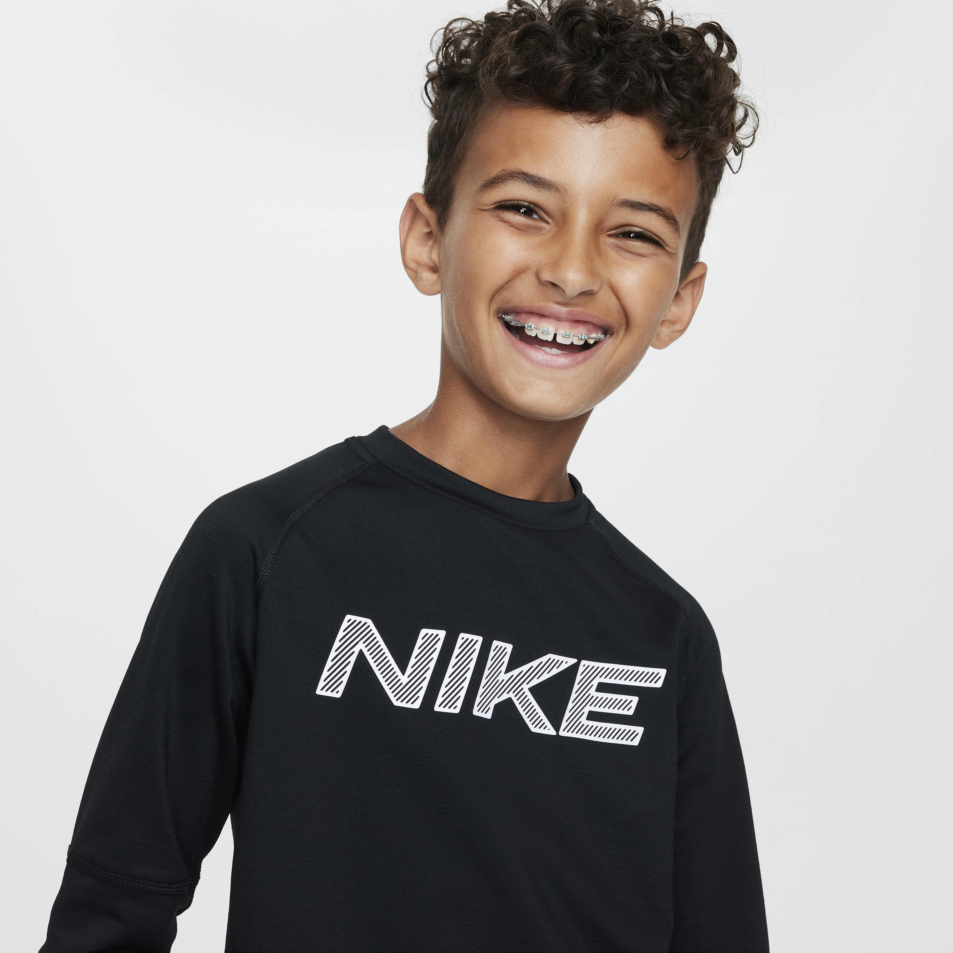 Boys nike pro warm hot sale