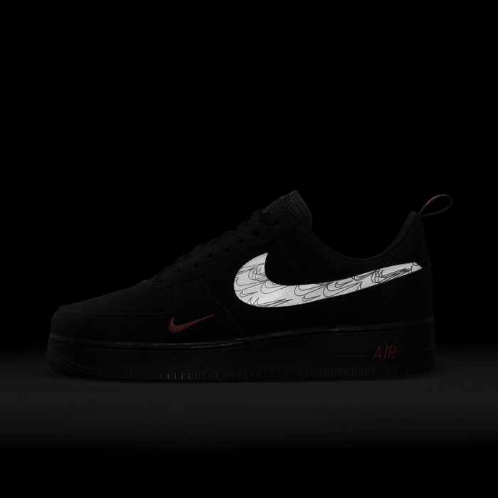Reflective Swoosh Af1 Black White Swoosh Buy Nike Air Force '07