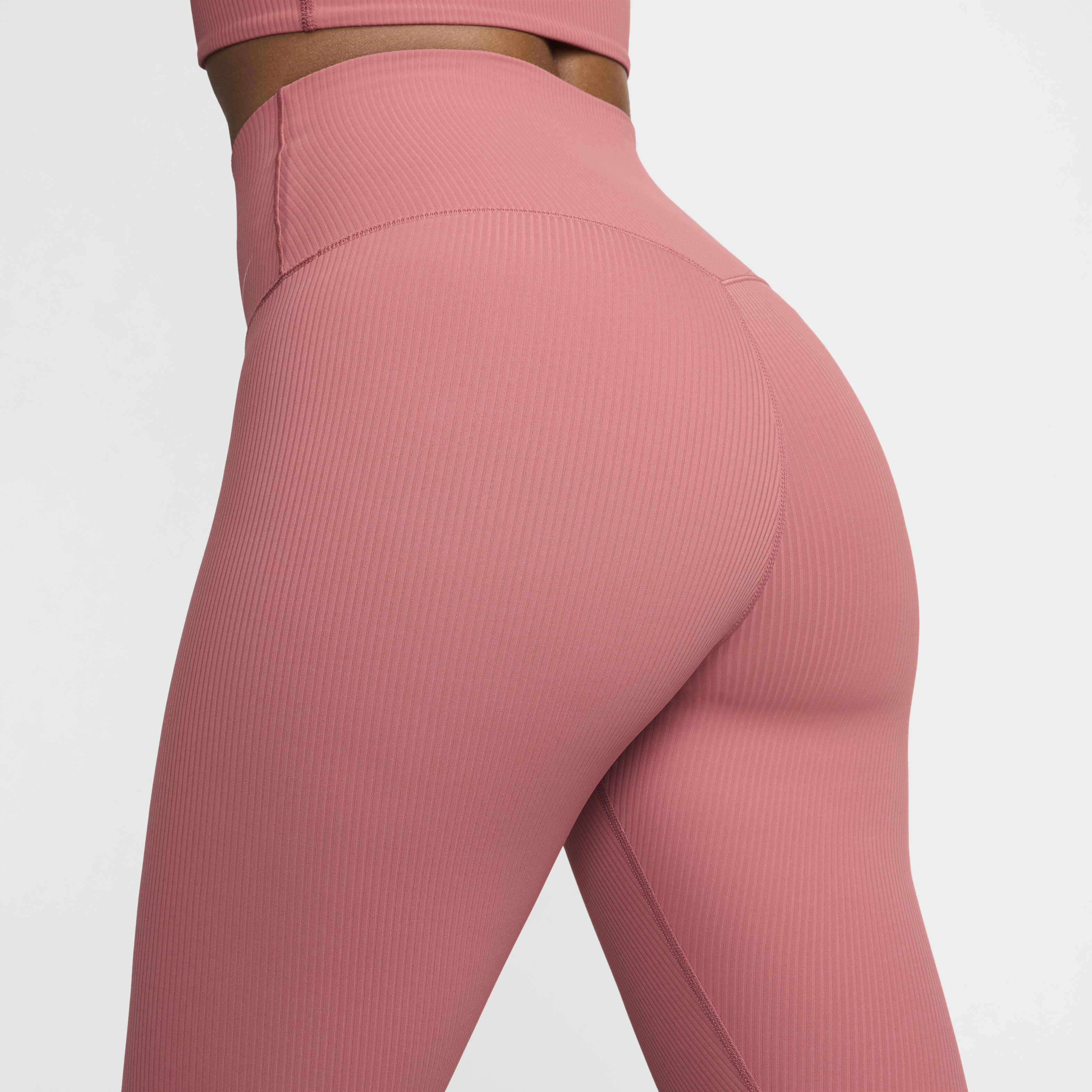 【希少！！】 Buy 7/8 High-Waisted Gentle-Support Women's Rib Zenvy Nike ヨガ・ピラティス