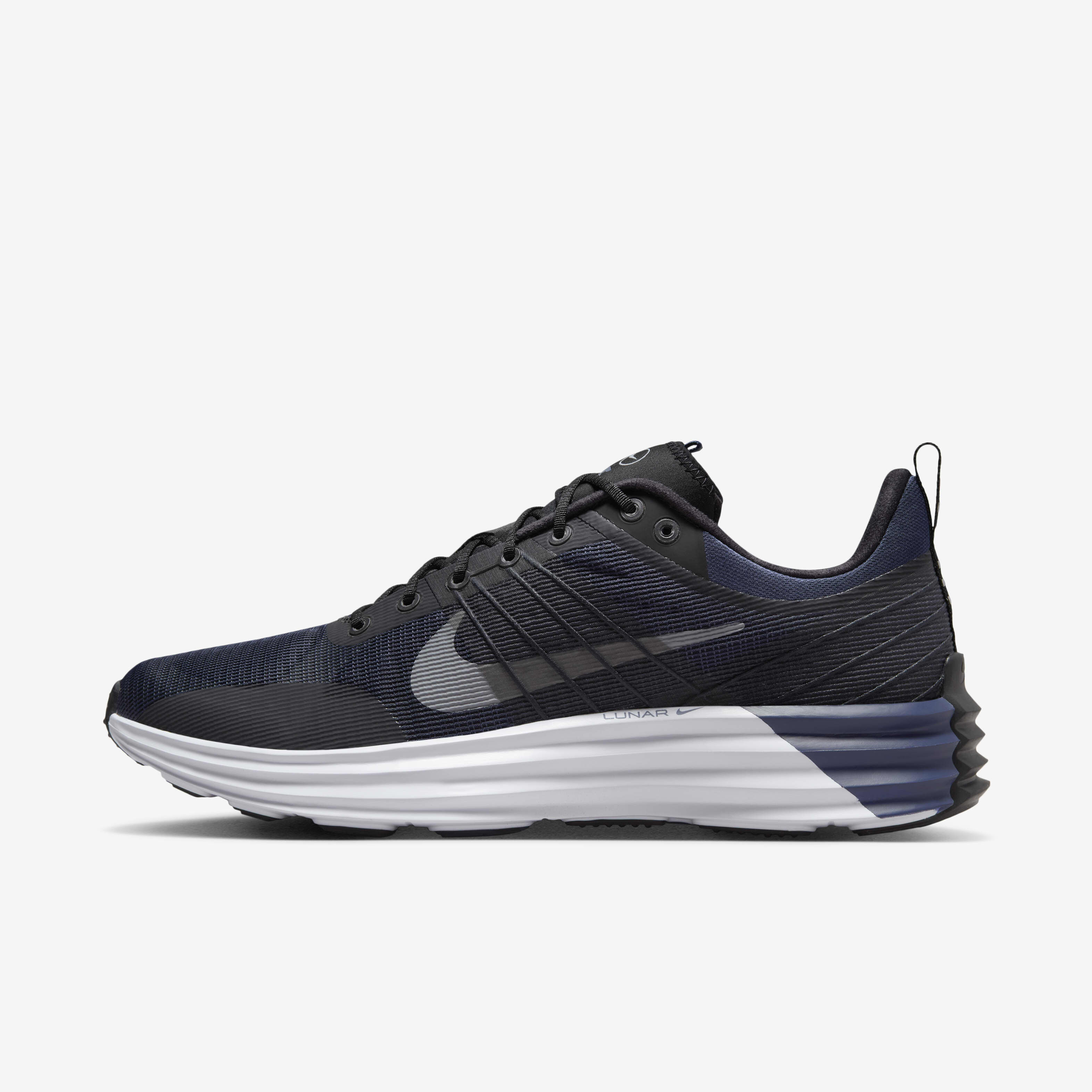Buy Nike Lunar Roam Men s Shoes Black Midnight Navy White Reflect Silver Nike Saudi Official