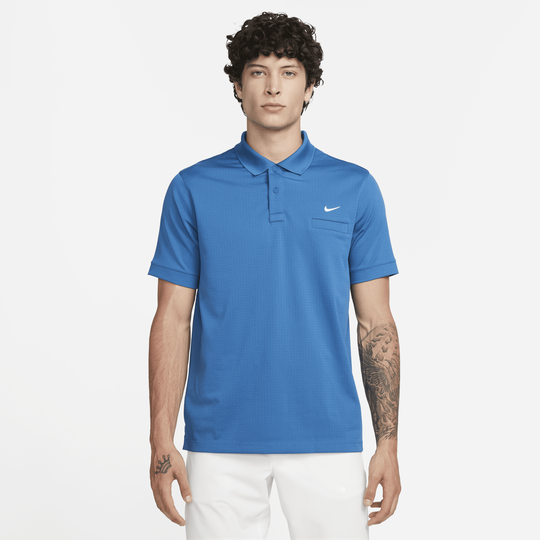 Royal blue 2025 nike golf shirt