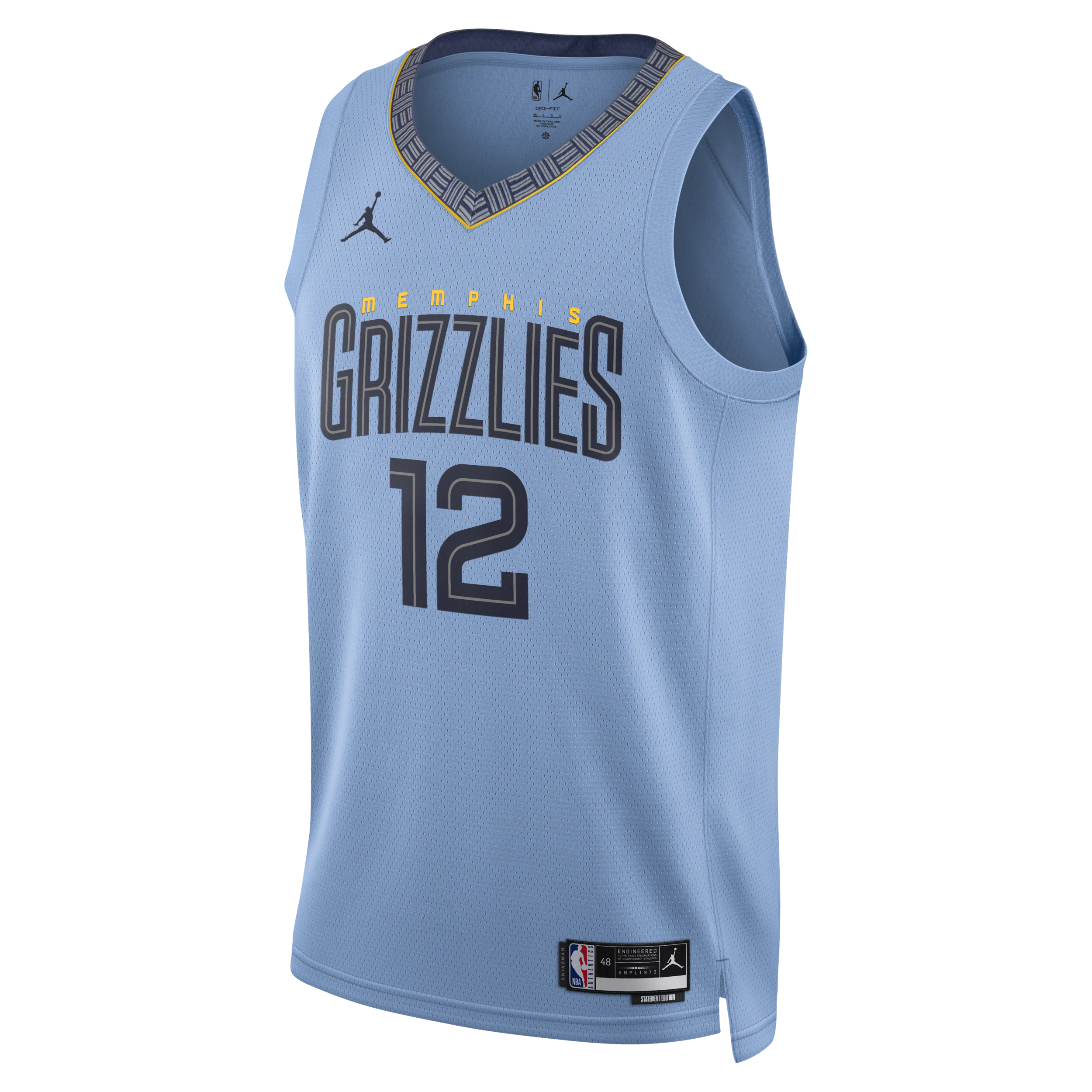 Memphis Grizzlies Statement Edition Men's Jordan NBA T-Shirt. Nike LU