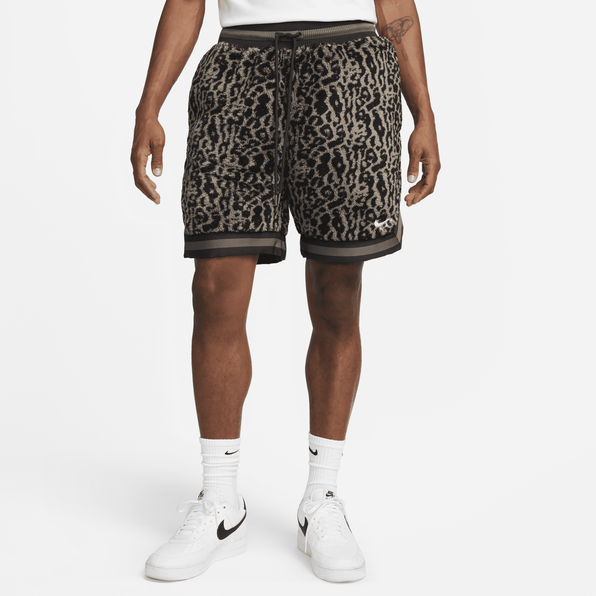 Animal print top nike shorts