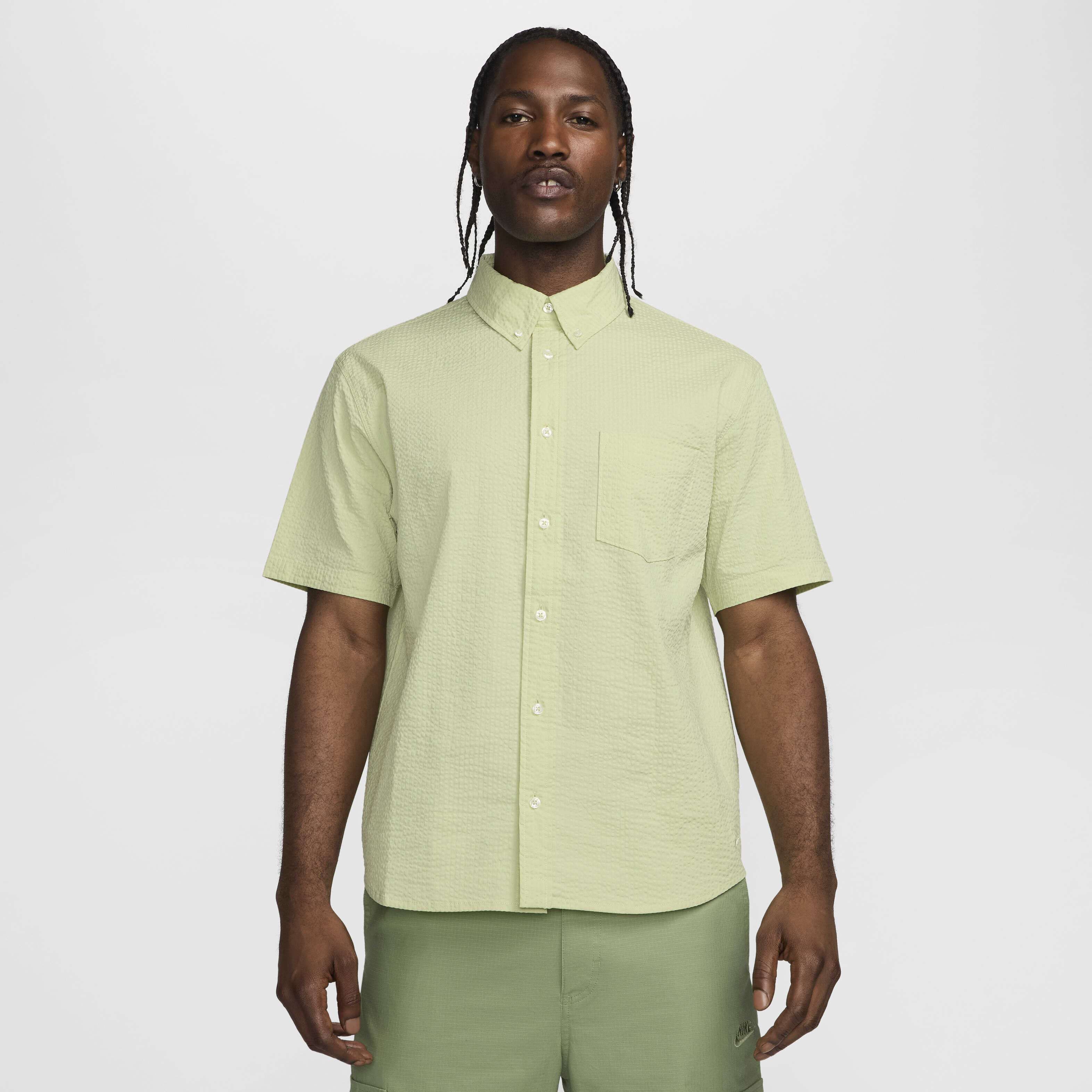 Buy Nike Life Men's Short-Sleeve Seersucker Button-Down Buy Nike Life Men's Short-Sleeve Seersucker Button-Down