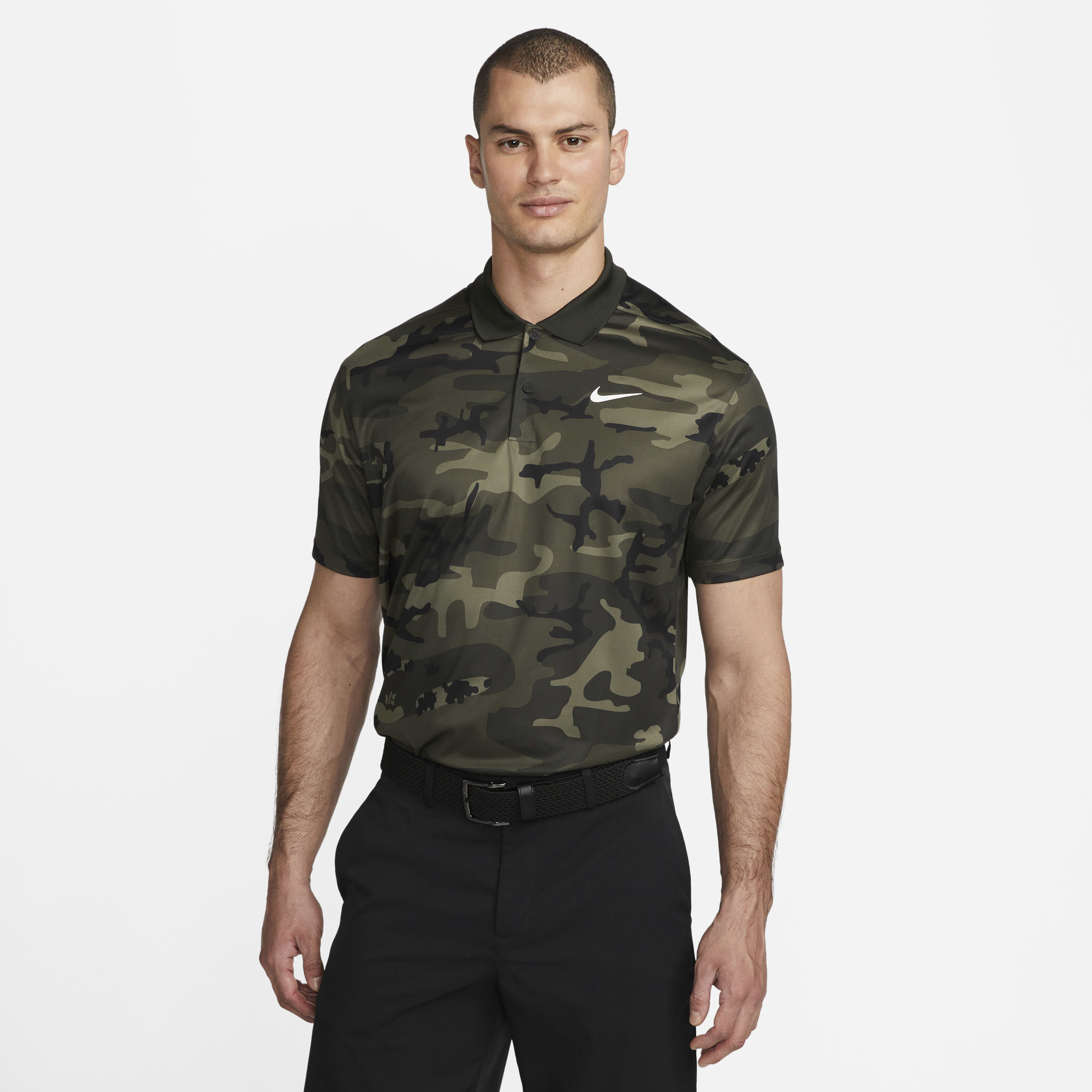 Buy Nike Dri FIT Victory Men s Camo Golf Polo Sequoia Cargo Khaki White Nike Saudi Official