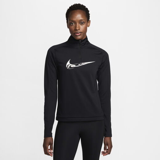 Hoodies & Sweatshirts-Nike, Nike Swoosh, Women's Dri-FIT 1/4-Zip Running Mid Layer