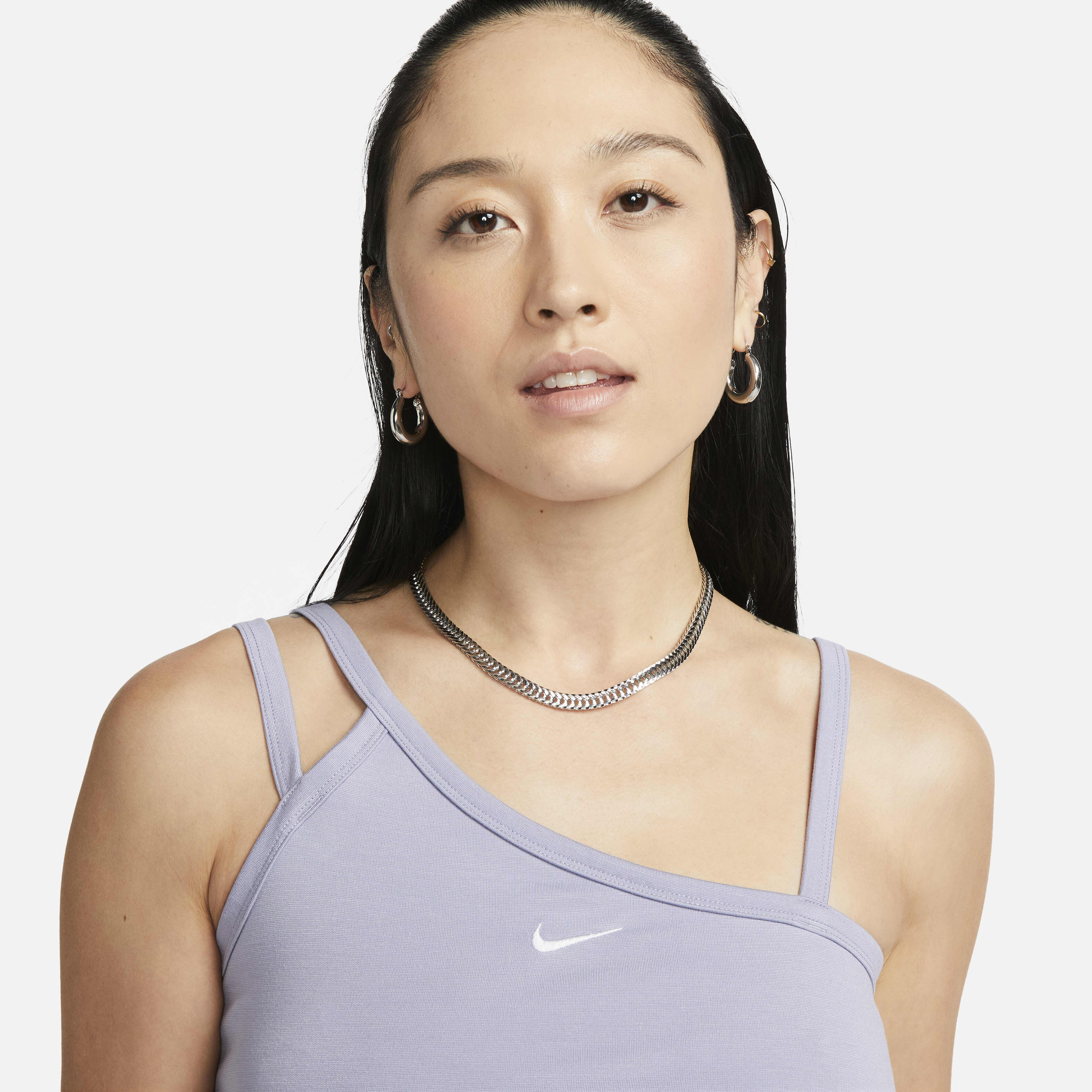 Nike asymmetrical tank deals