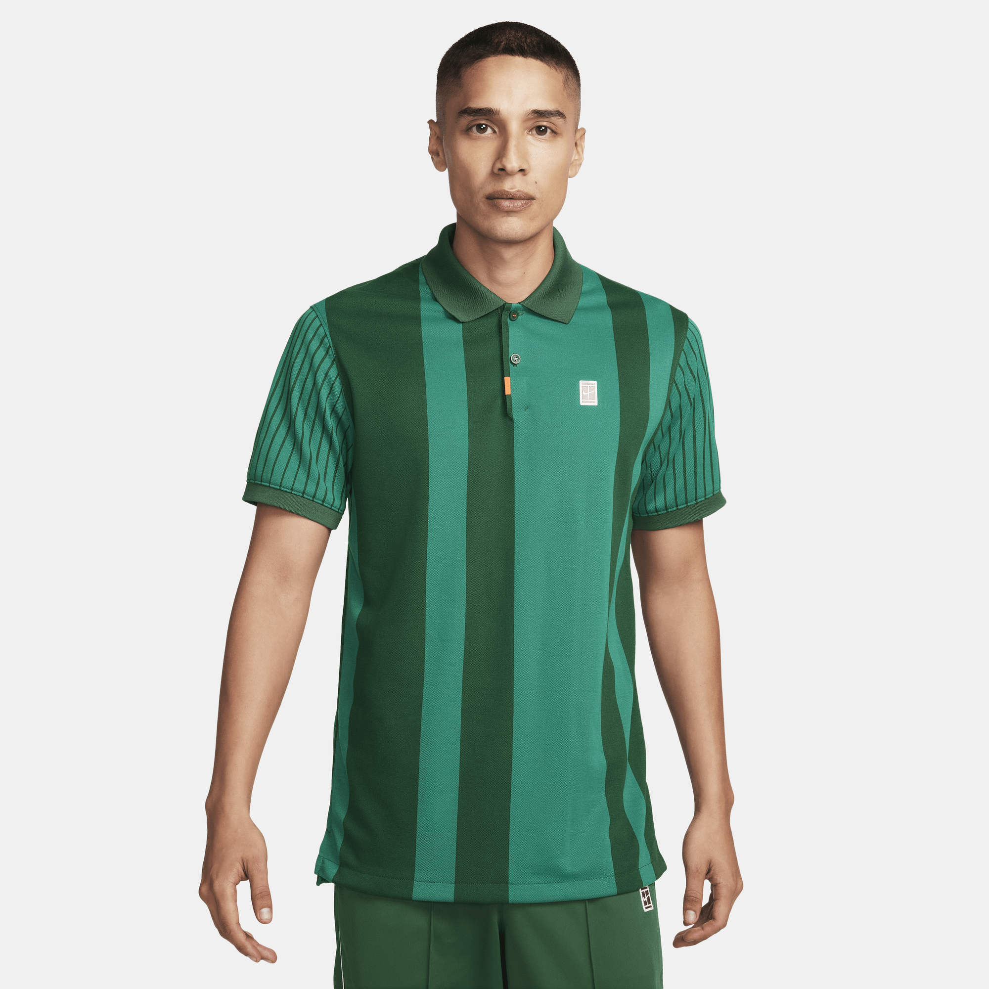 Nike striped polo store