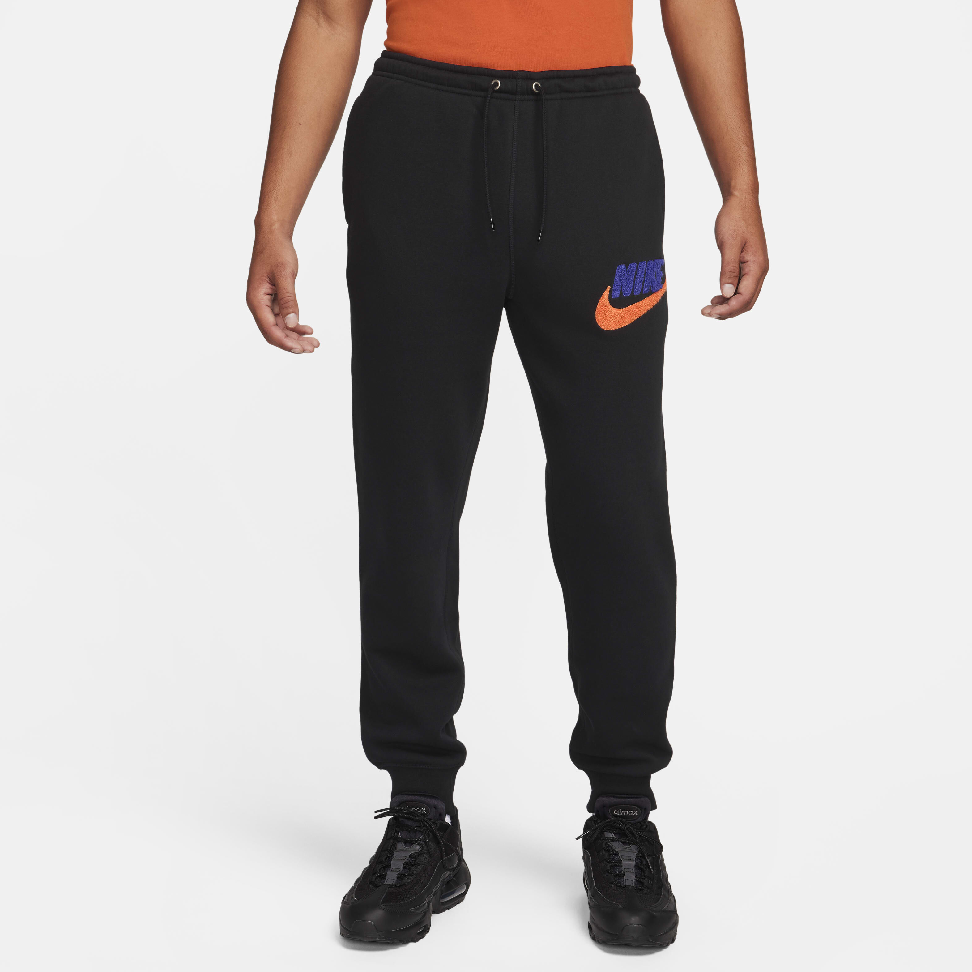 Dark blue nike joggers discount