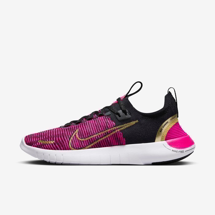 Buy Nike Free RN NN Women's Road Running Shoes Black/Fireberry