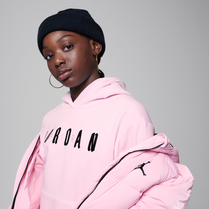 Jordan Soft Touch Mixed Pullover Hoodie image number 1 Jordan Soft Touch Mixed Pullover Hoodie image number 1