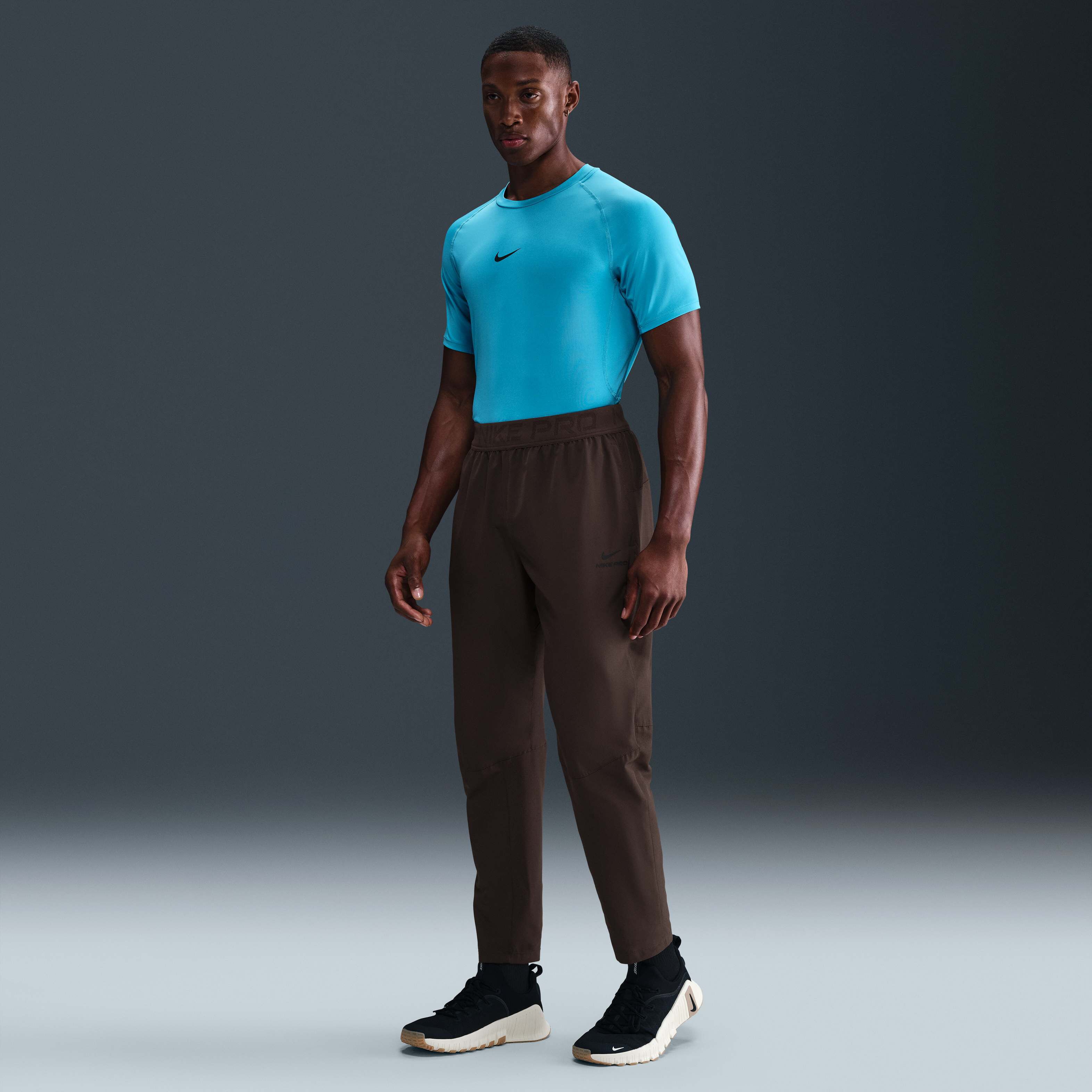 Buy Nike Pro Training Men's Dri-FIT Trousers - Baroque Brown/Black