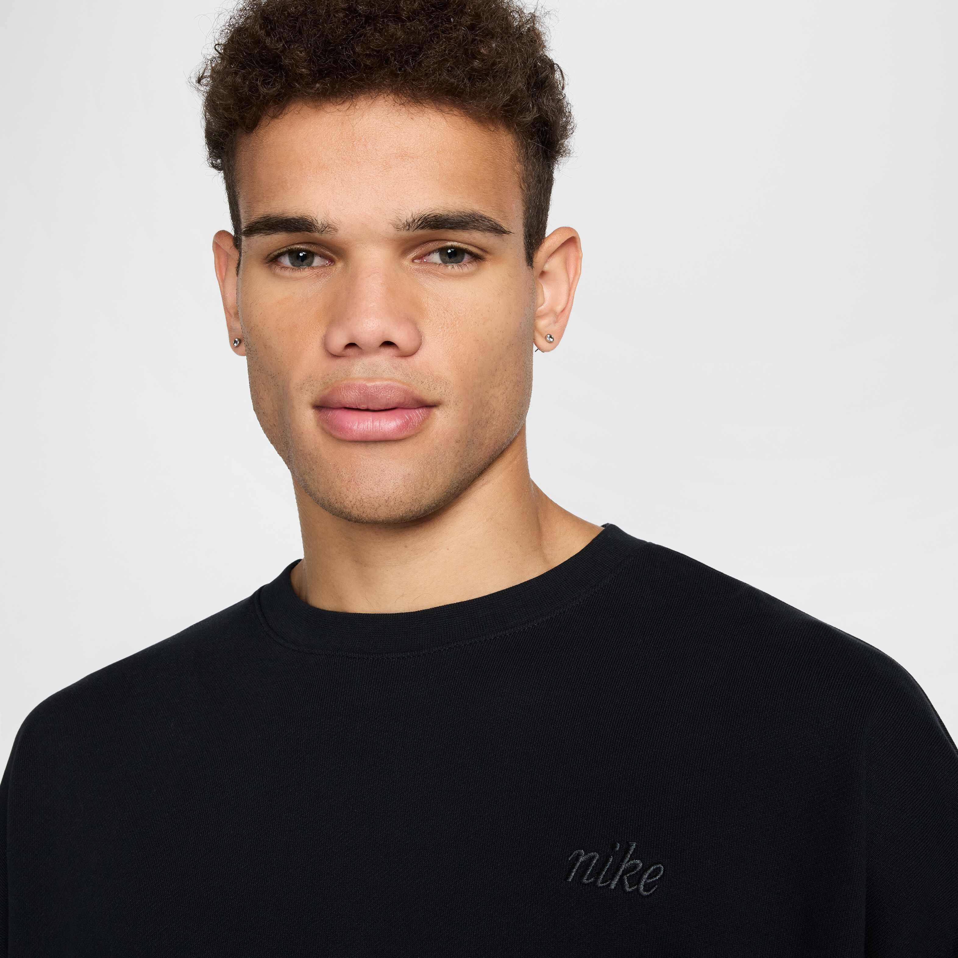 Buy Nike Club Men's Oversized Crew - Black/Black/Anthracite