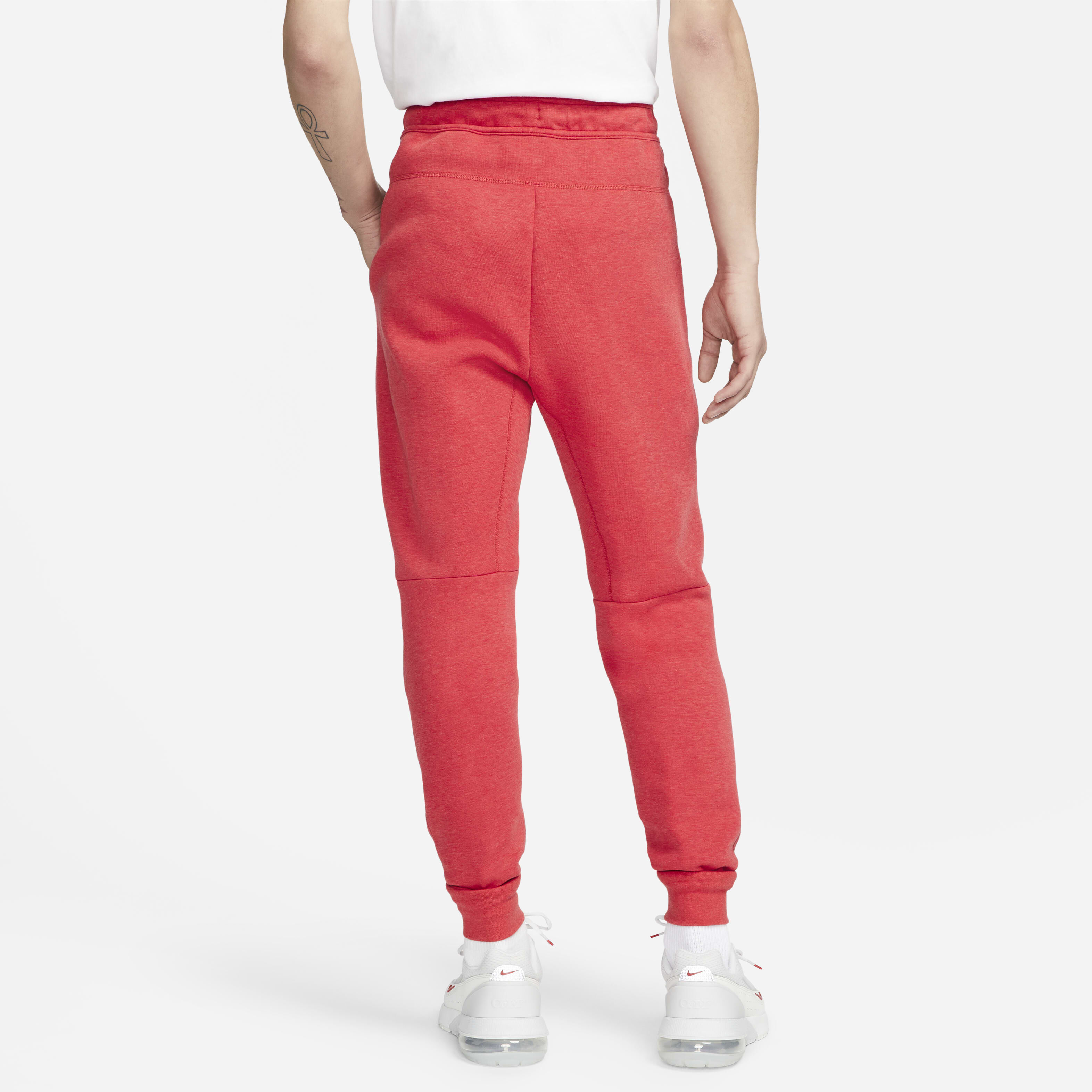 Buy Nike Sportswear Tech Fleece Men s Joggers Light University Red Heather Black Nike Saudi Official