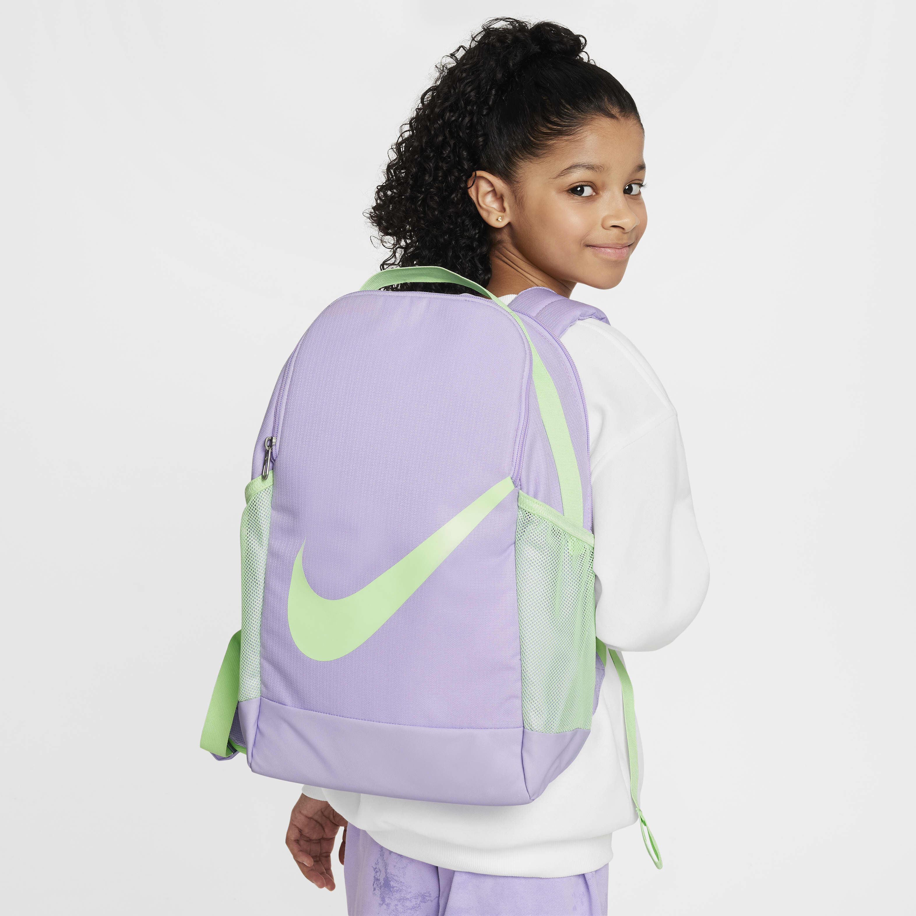 Buy Nike Brasilia Kids Backpack 18L Lilac Bloom Vapour Green Vapour Green Nike Saudi Official