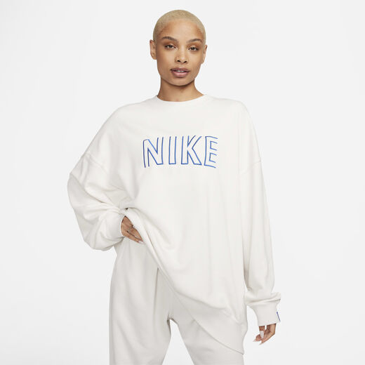 Hoodies & Sweatshirts-Nike, Nike Sportswear, Women's Oversized Crew-Neck French Terry Sweatshirt