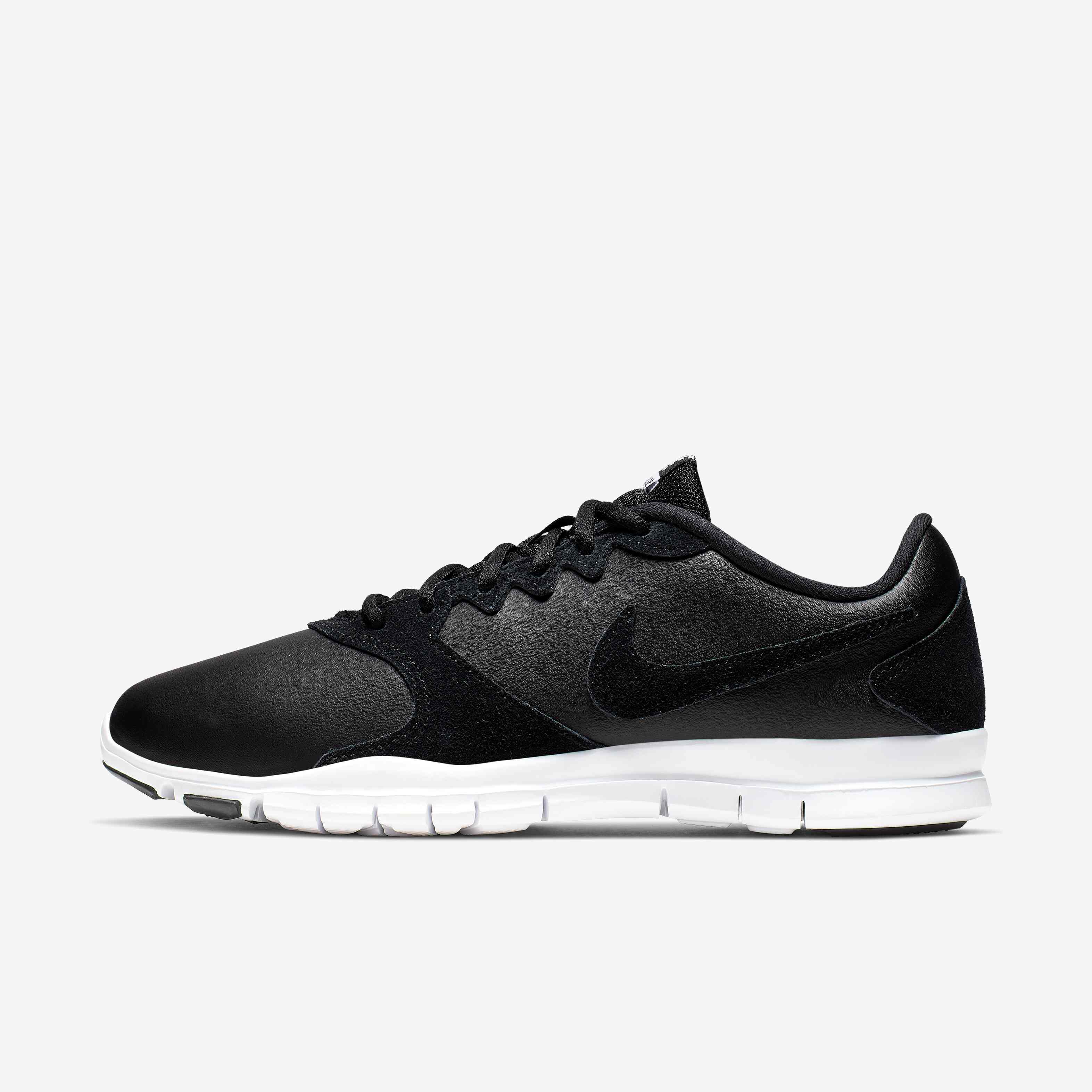 Nike training flex sneakers in black top