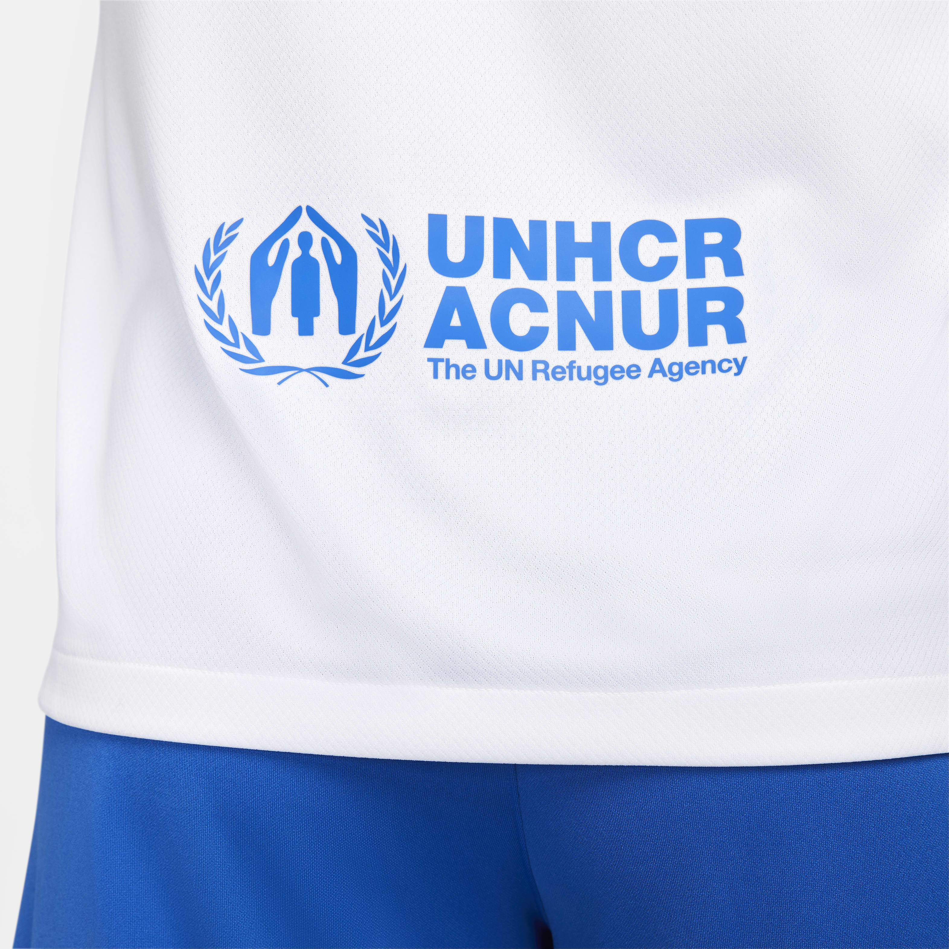 FC Barcelona Nike シャツ UNHCR FC Barcelona Jersey Mens Medium Blue Red Soccer Nike Dri Fit