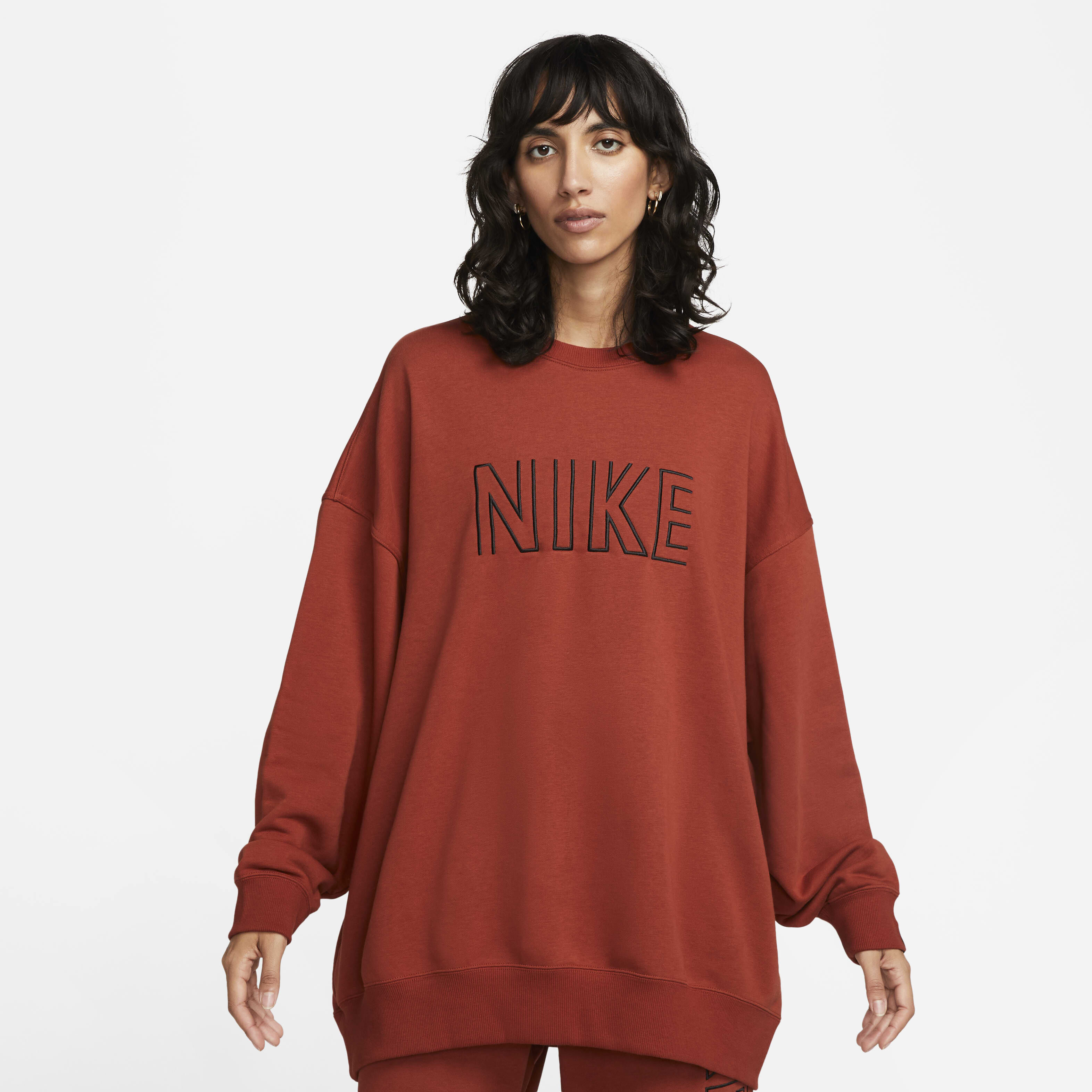 Buy Nike Sportswear Women s Oversized Crew Neck French Terry Sweatshirt Nike Saudi Official