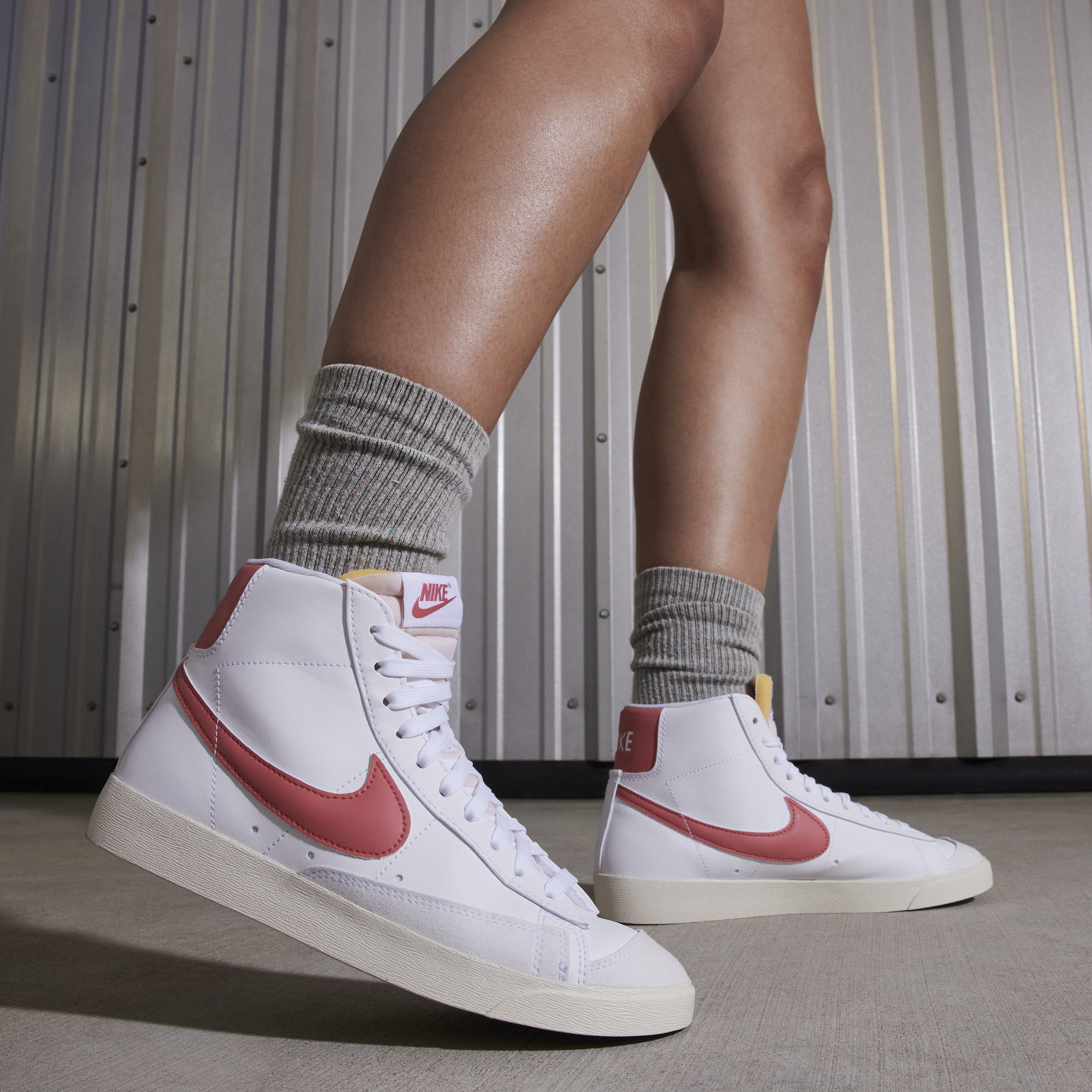 Nike blazer sales mid rouge