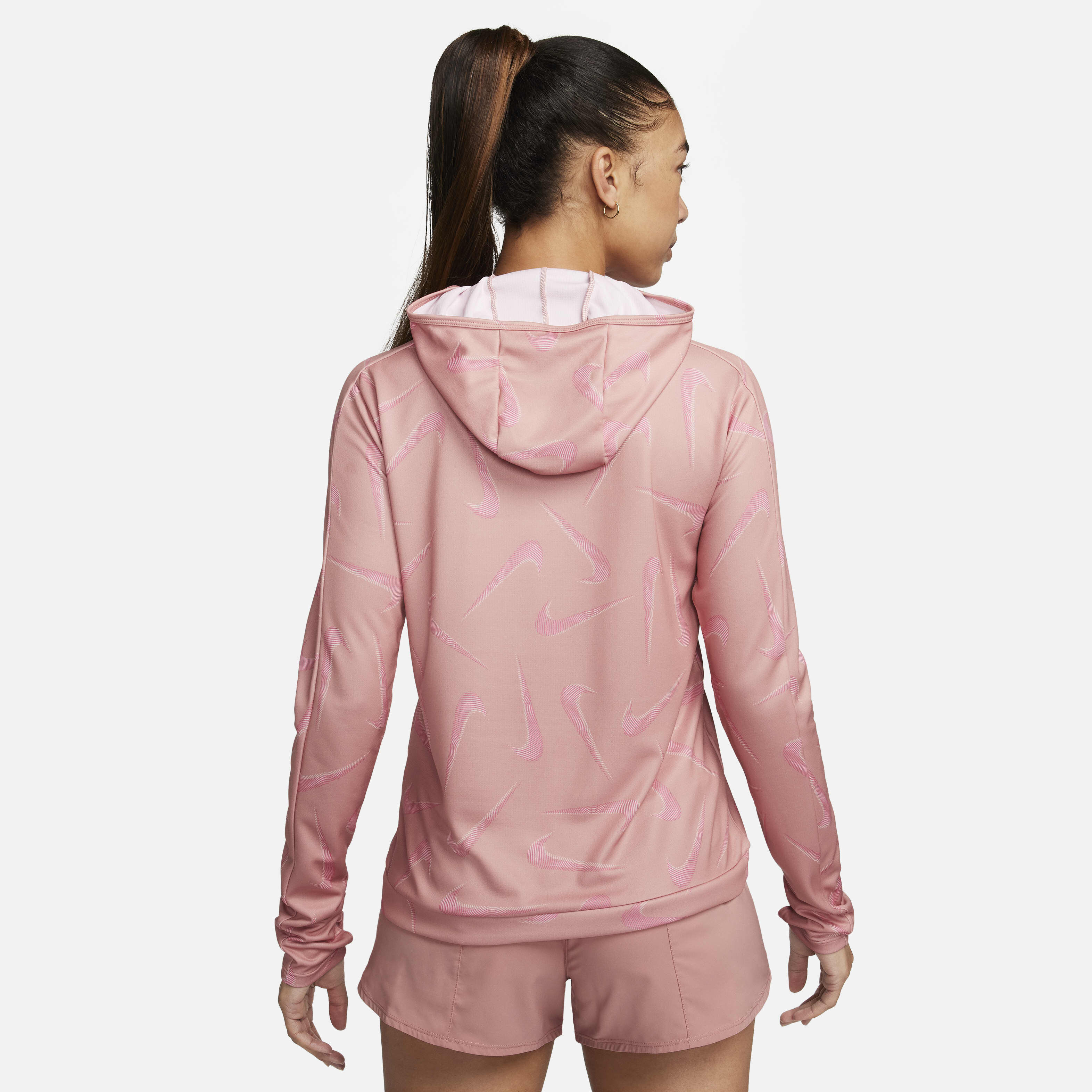 Buy Nike Swoosh Women s Hooded Printed Running Jacket Nike Saudi Official