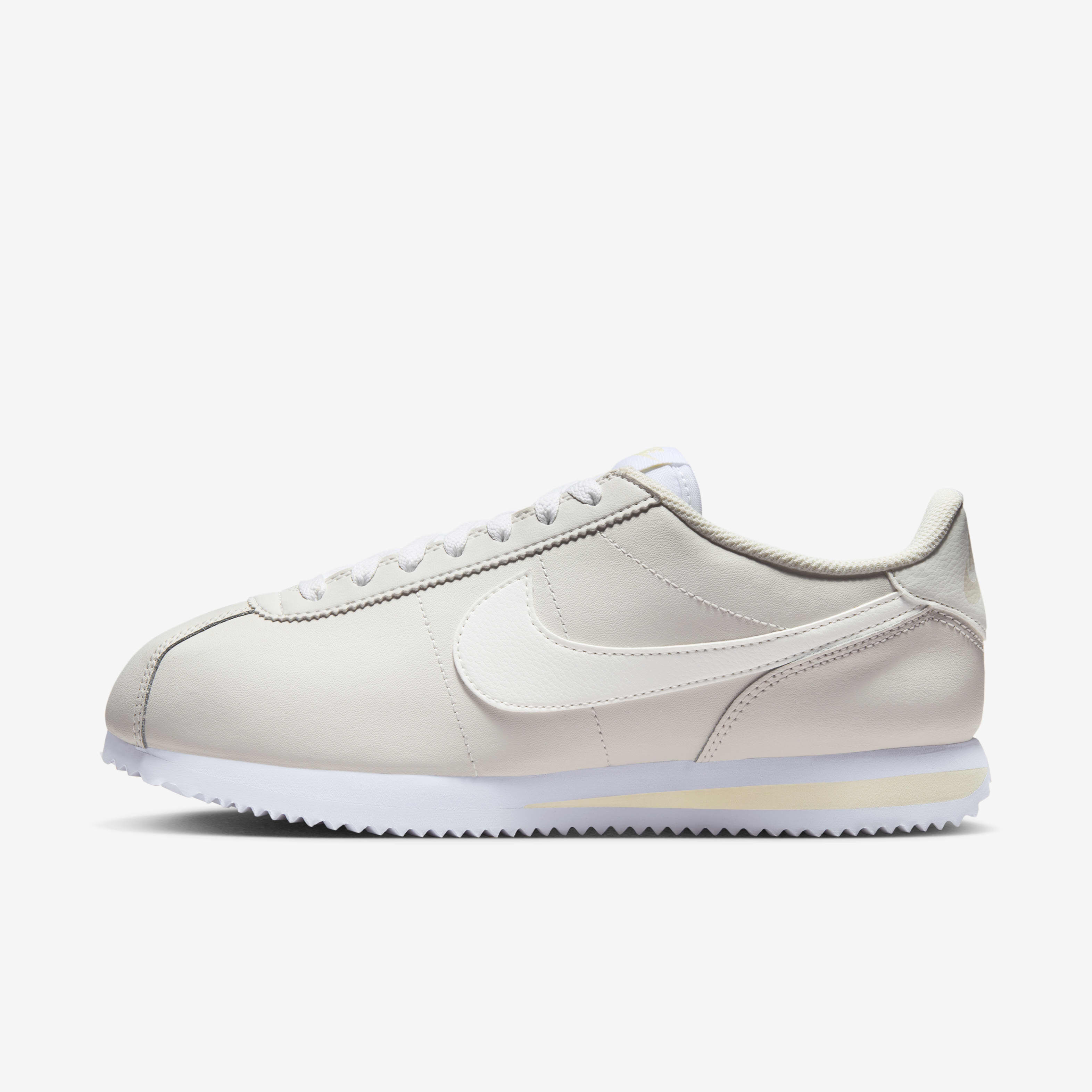 Buy Nike Cortez Leather Women s Shoes Phantom Coconut Milk White Sail Nike Saudi Official