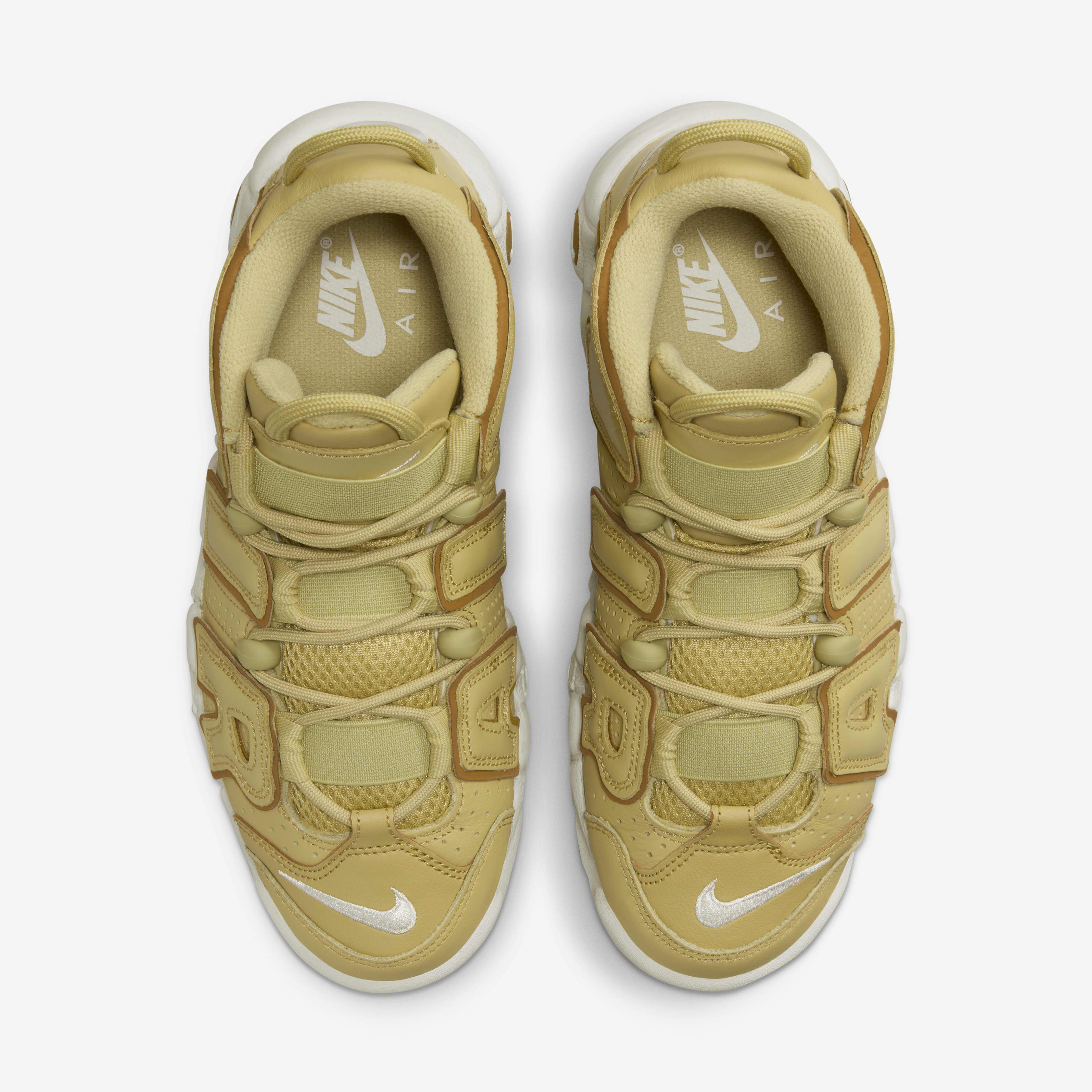 Buy Nike Air More Uptempo Women s Shoes Buff Gold Sail Bronzine Nike Saudi Official