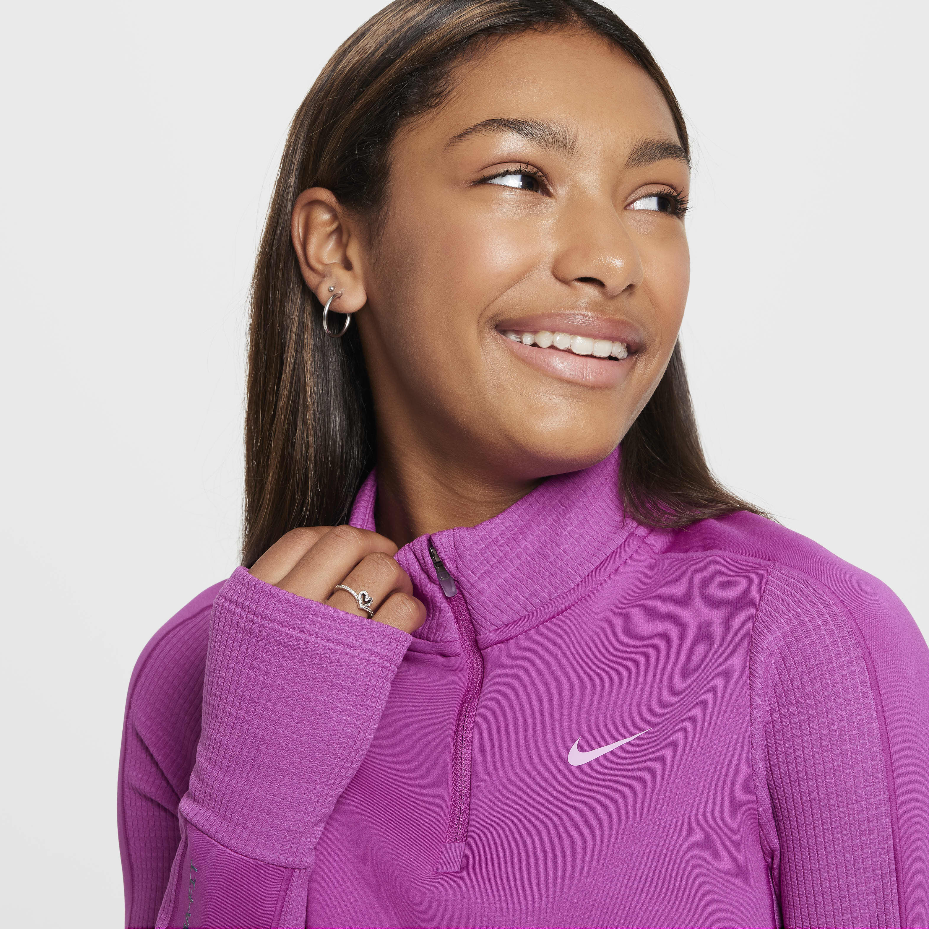 Nike pro women's fleece pullover hoodie clearance