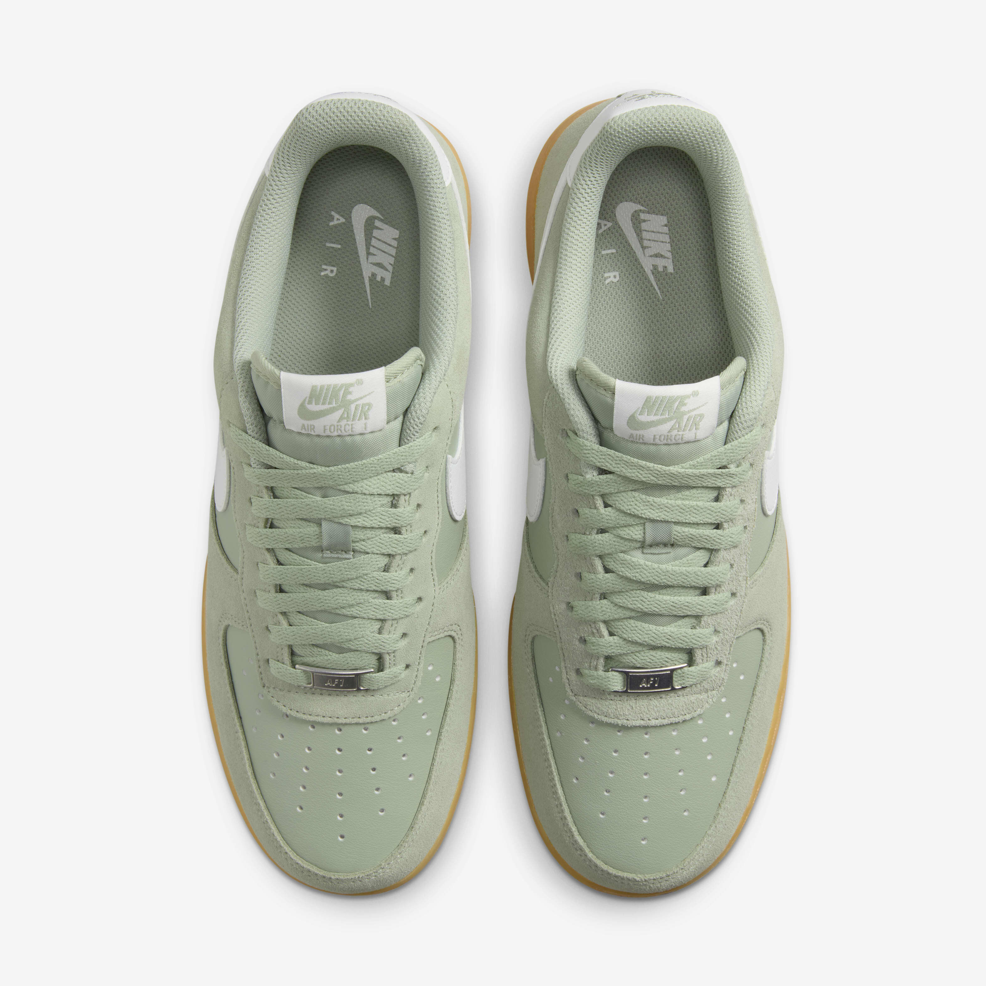 Green air force 1 gum sole top