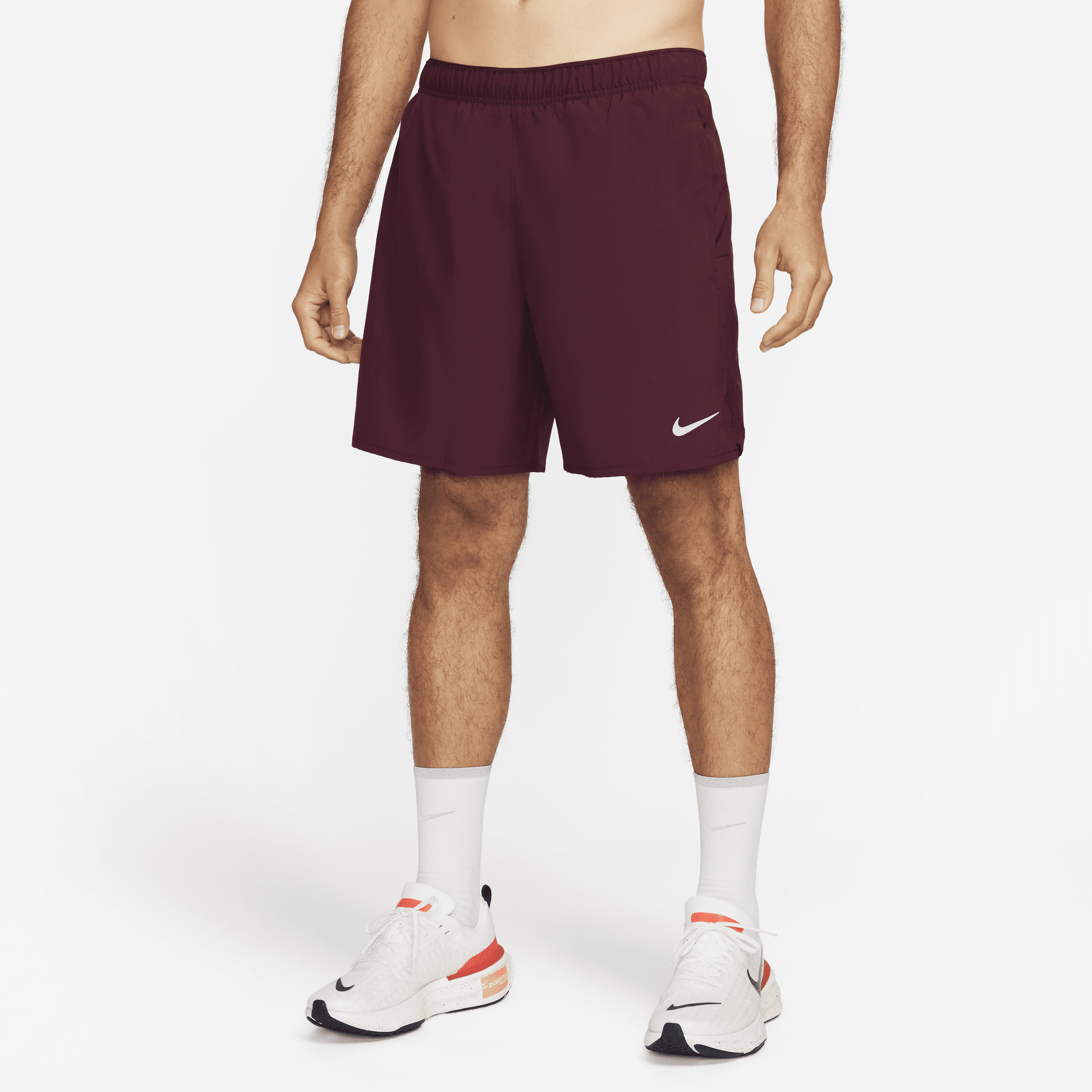 Maroon nike top tempo shorts