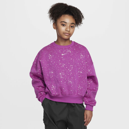 Cozy and Shine Packs-Nike, Nike Sportswear Club Fleece, Older Kids' (Girls') Crew-Neck Sweatshirt Cozy and Shine Packs-Nike, Nike Sportswear Club Fleece, Older Kids' (Girls') Crew-Neck Sweatshirt
