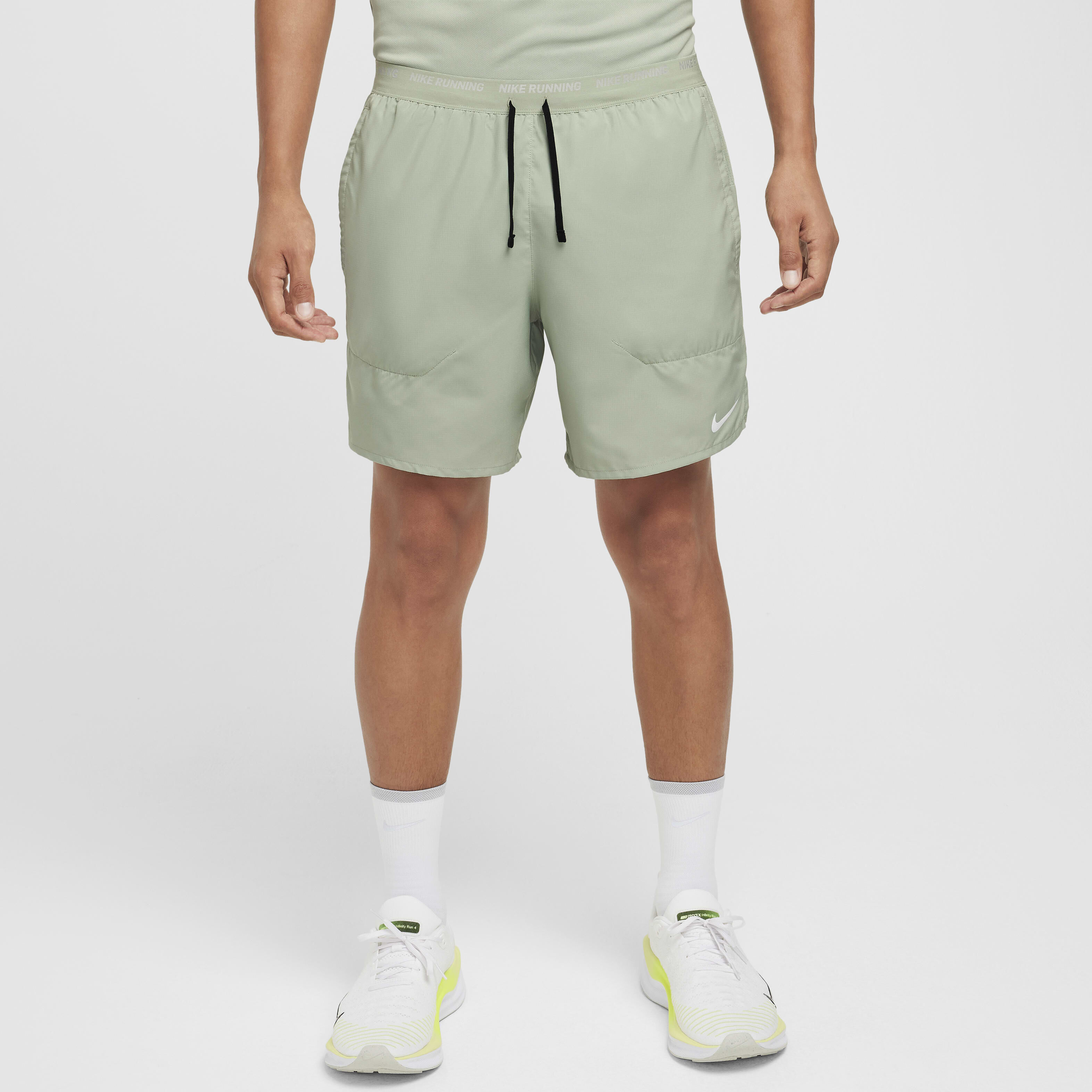 White nike running shorts mens on sale