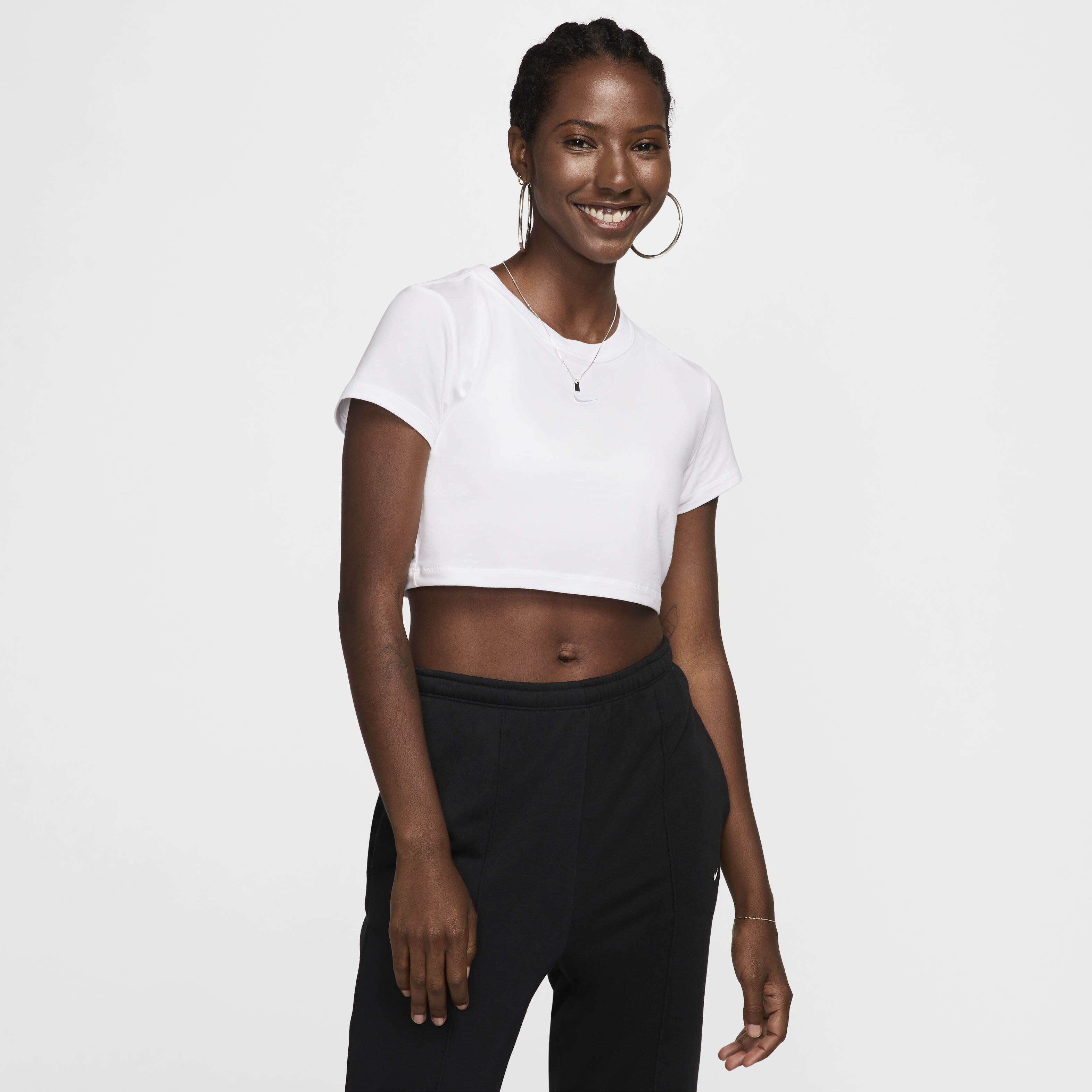 Nike tech knit crop top clearance