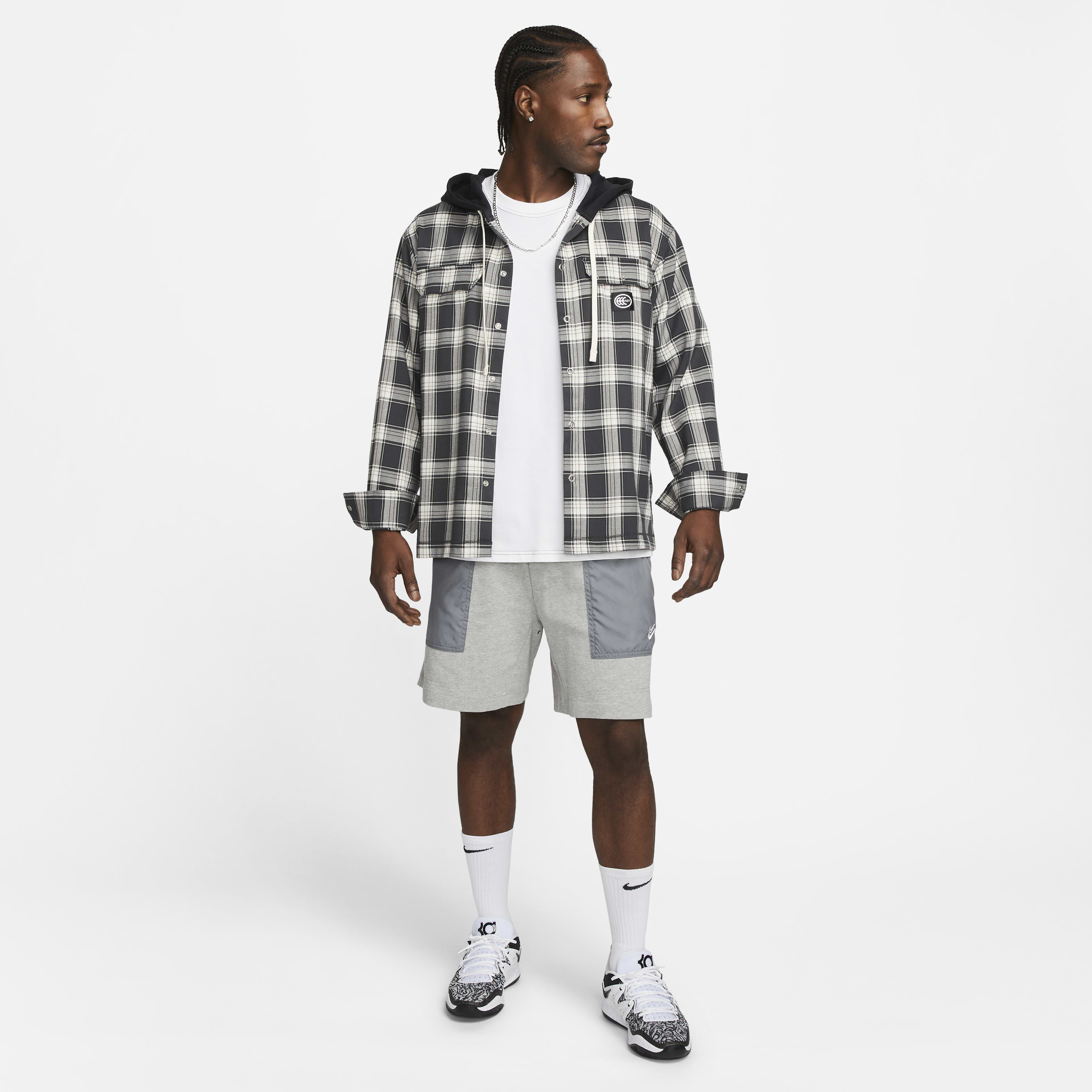 Buy Kevin Durant Men's Hooded Basketball Flannel - Black