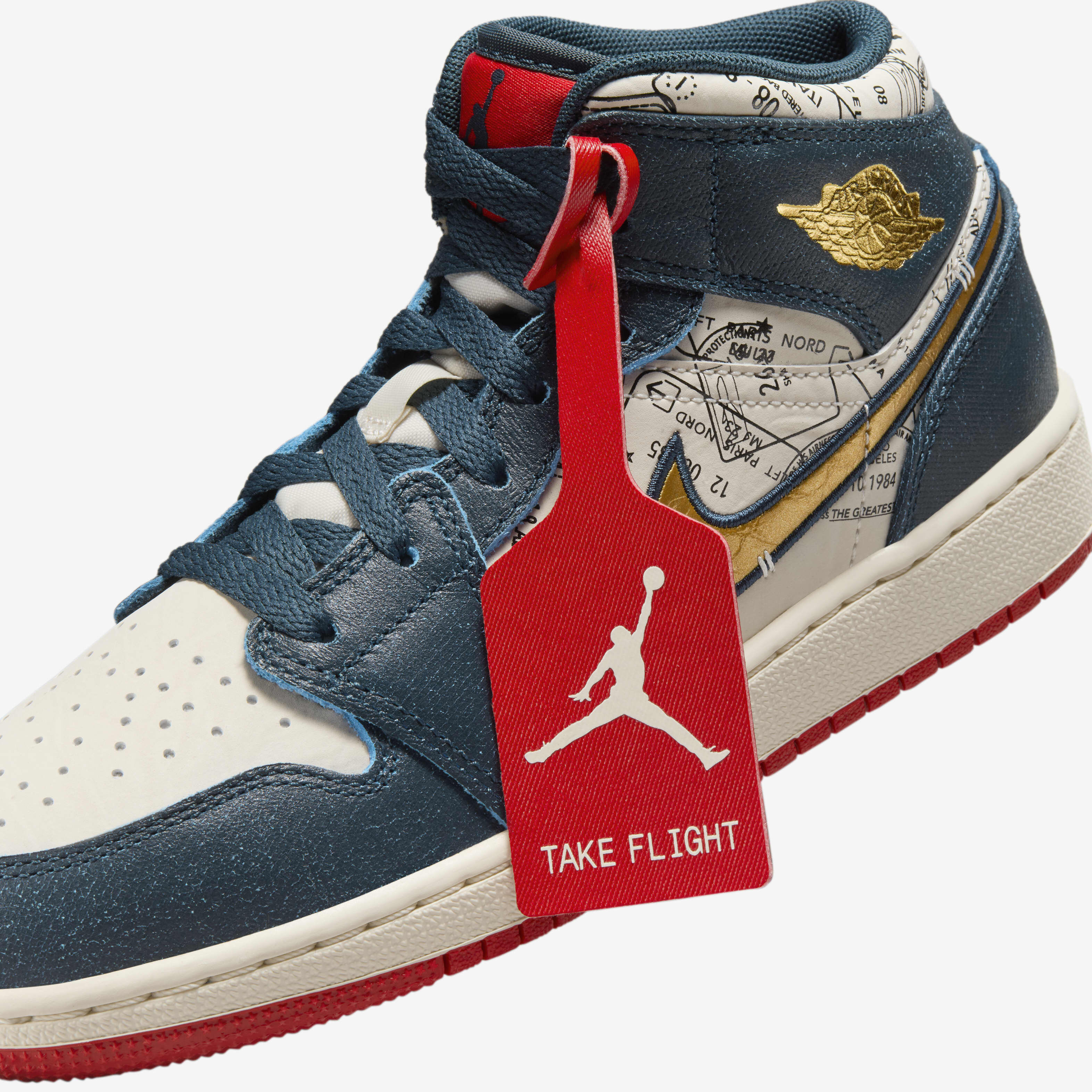 Jordan 1 mid fly blue deals