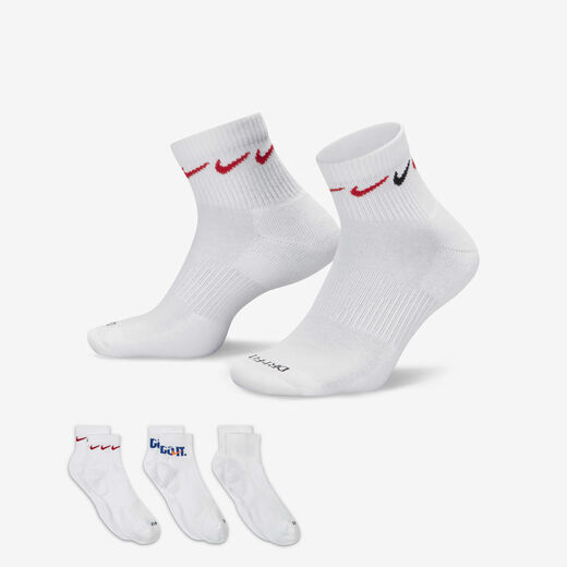 Men's Ankle Socks Sale-Nike, Nike Everyday Plus Cushioned, Training Ankle Socks (3 Pairs)